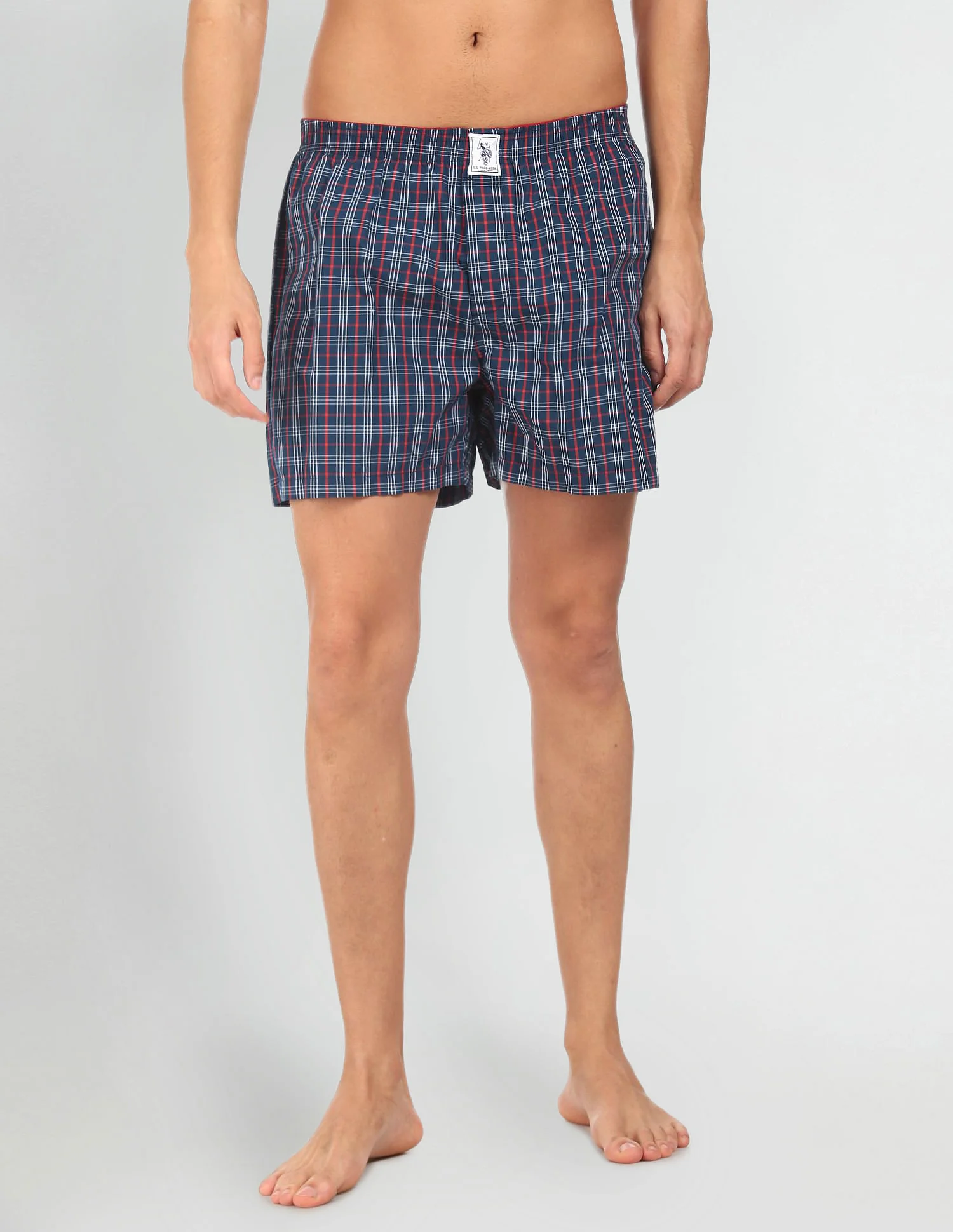 Plaid Check Pure Cotton I691 Boxers - Pack Of 2 - Image 2