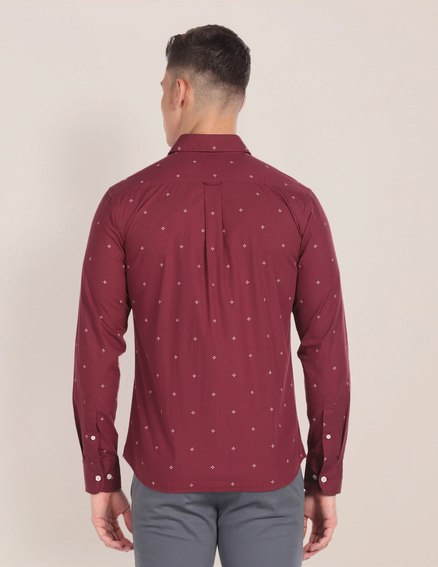 Premium Cotton Geometric Print Shirt - Image 5