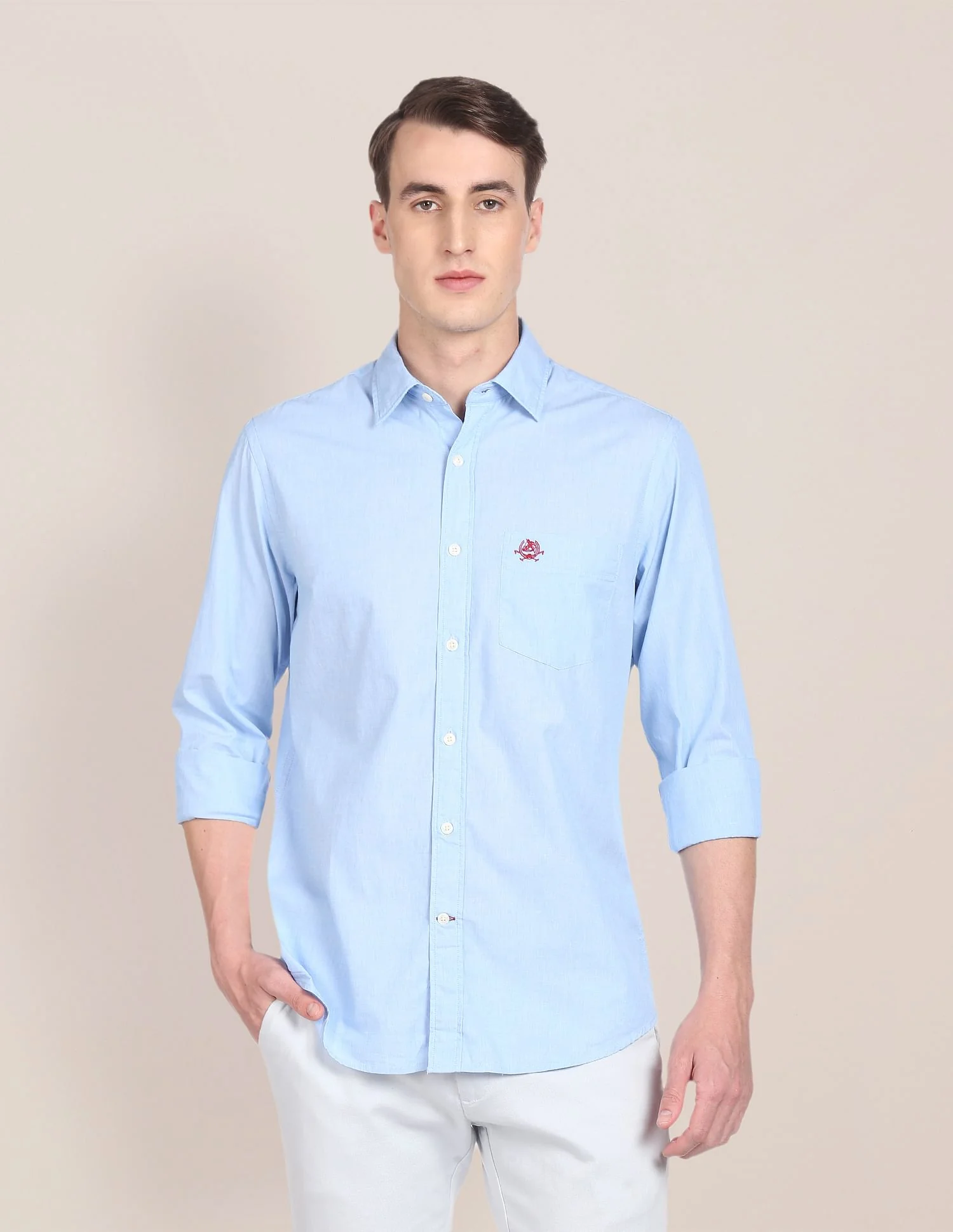 Premium Cotton Tailored Fit Solid Shirt