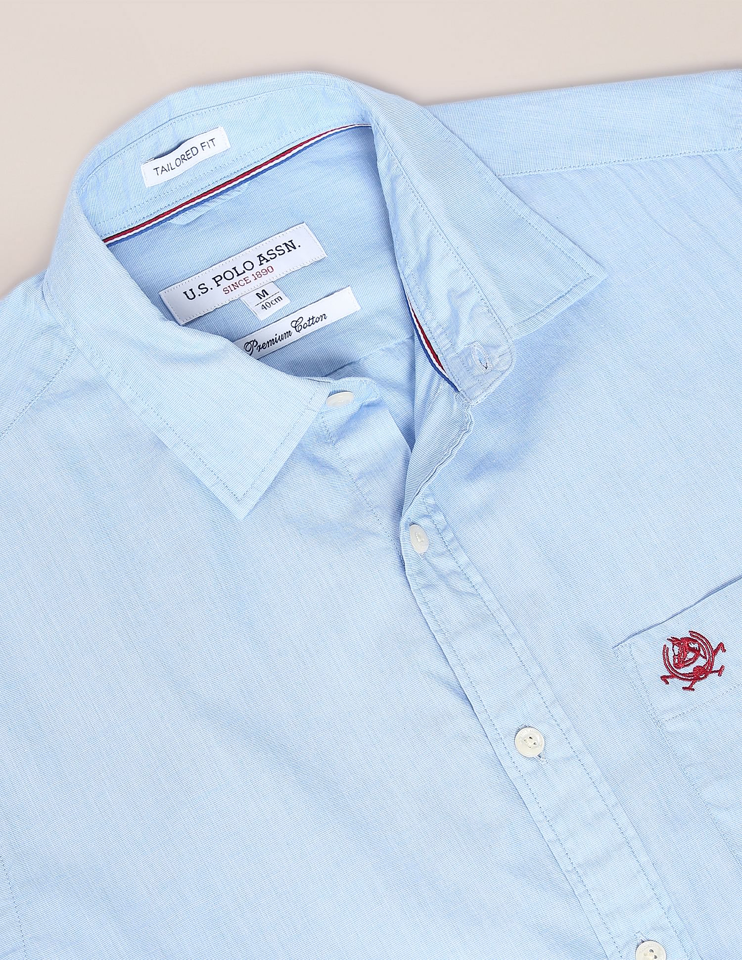 Premium Cotton Tailored Fit Solid Shirt - Image 2