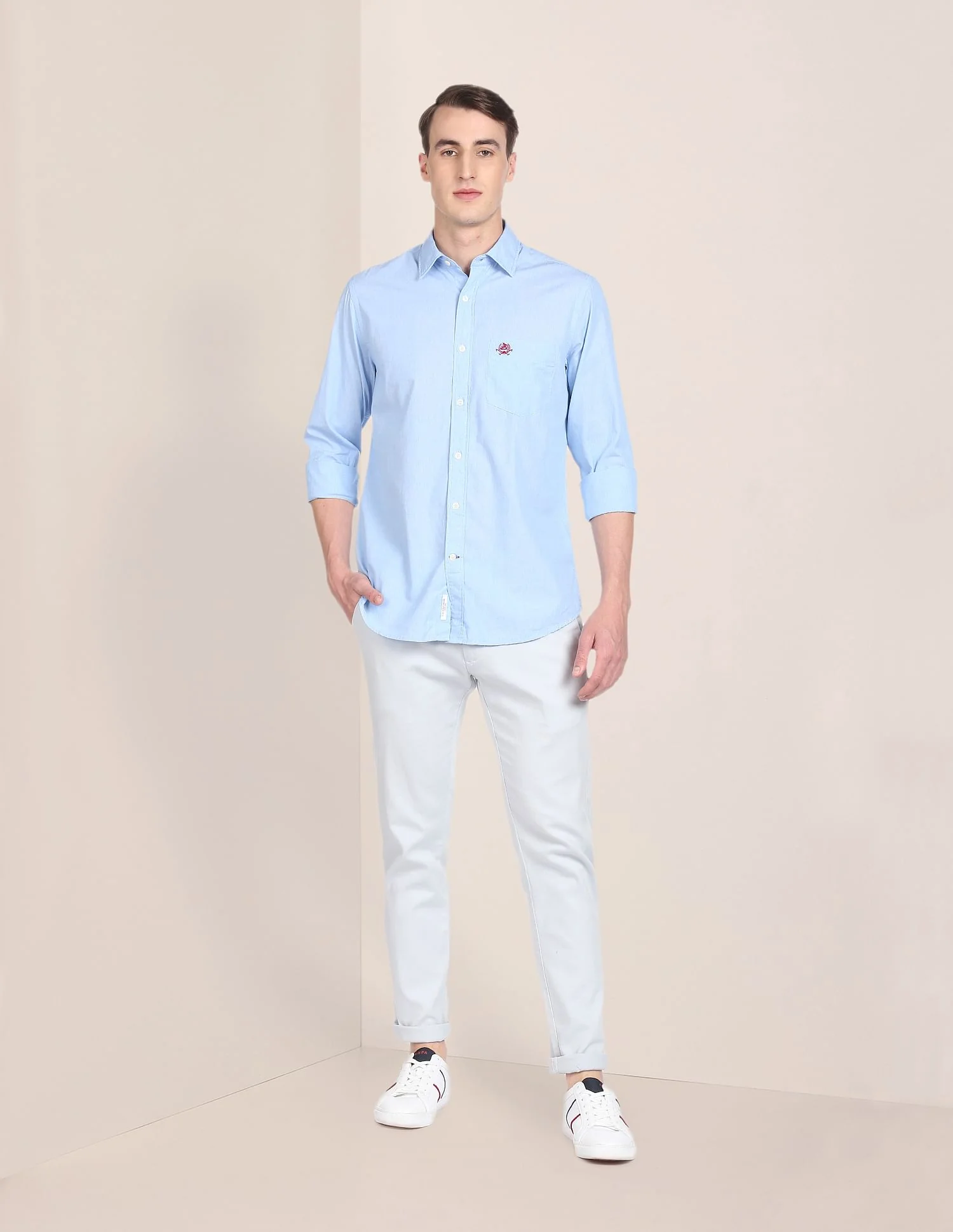 Premium Cotton Tailored Fit Solid Shirt - Image 3