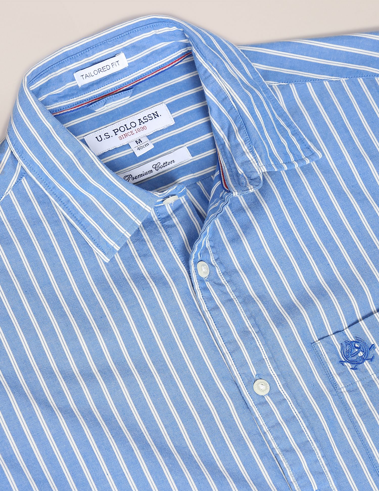 Premium Cotton Vertical Stripe Casual Shirt - Image 2