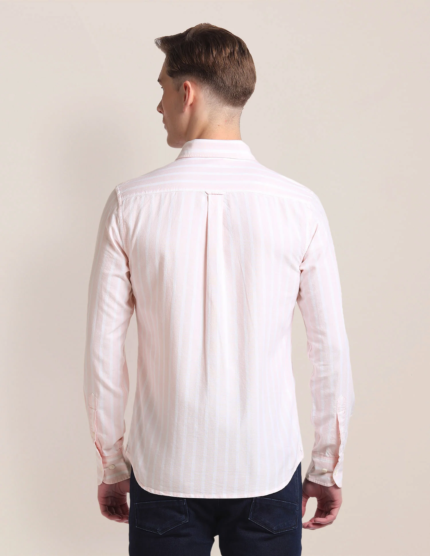 Premium Cotton Vertical Stripe Shirt - Image 5