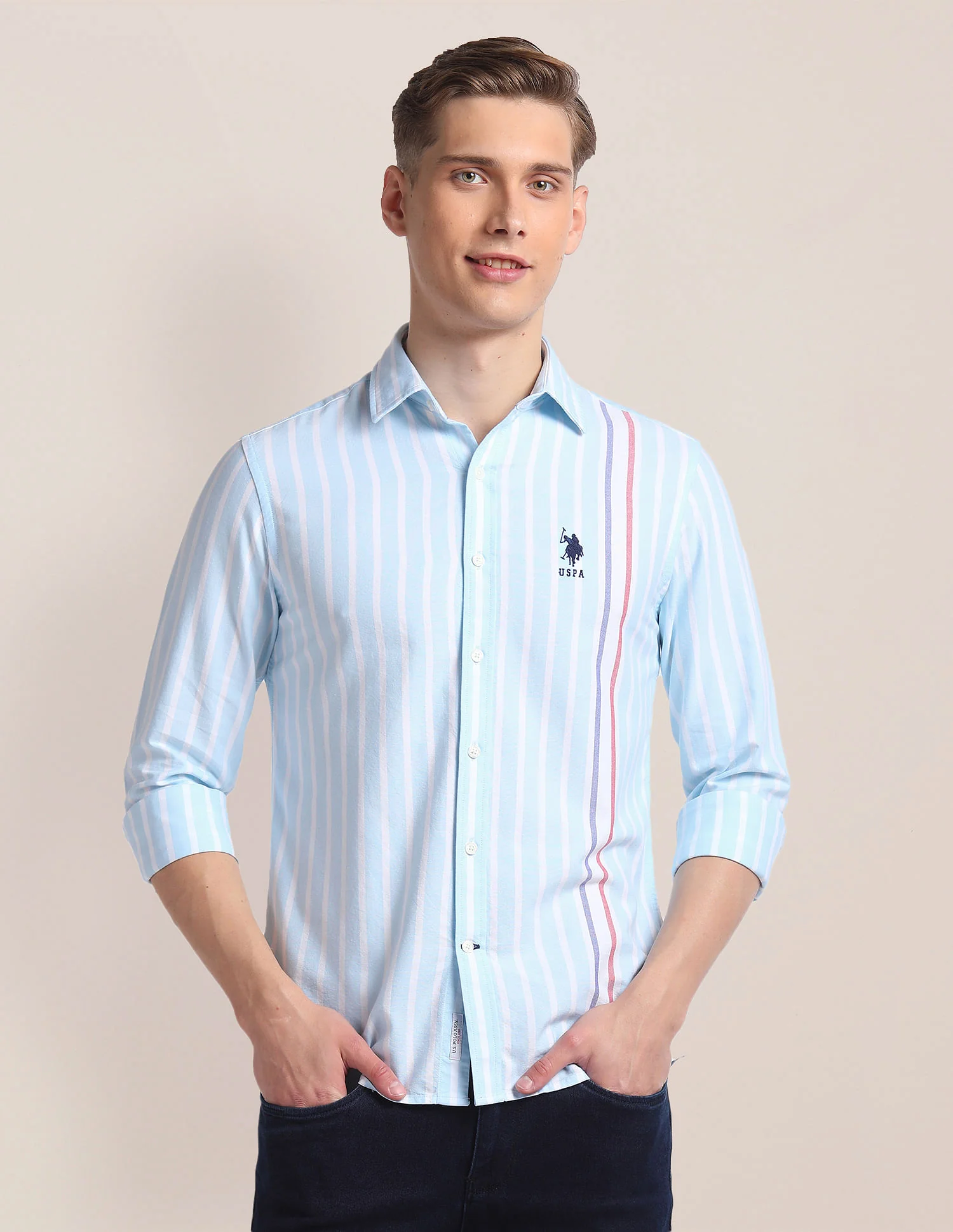 Premium Cotton Vertical Stripe Shirt - Image 6