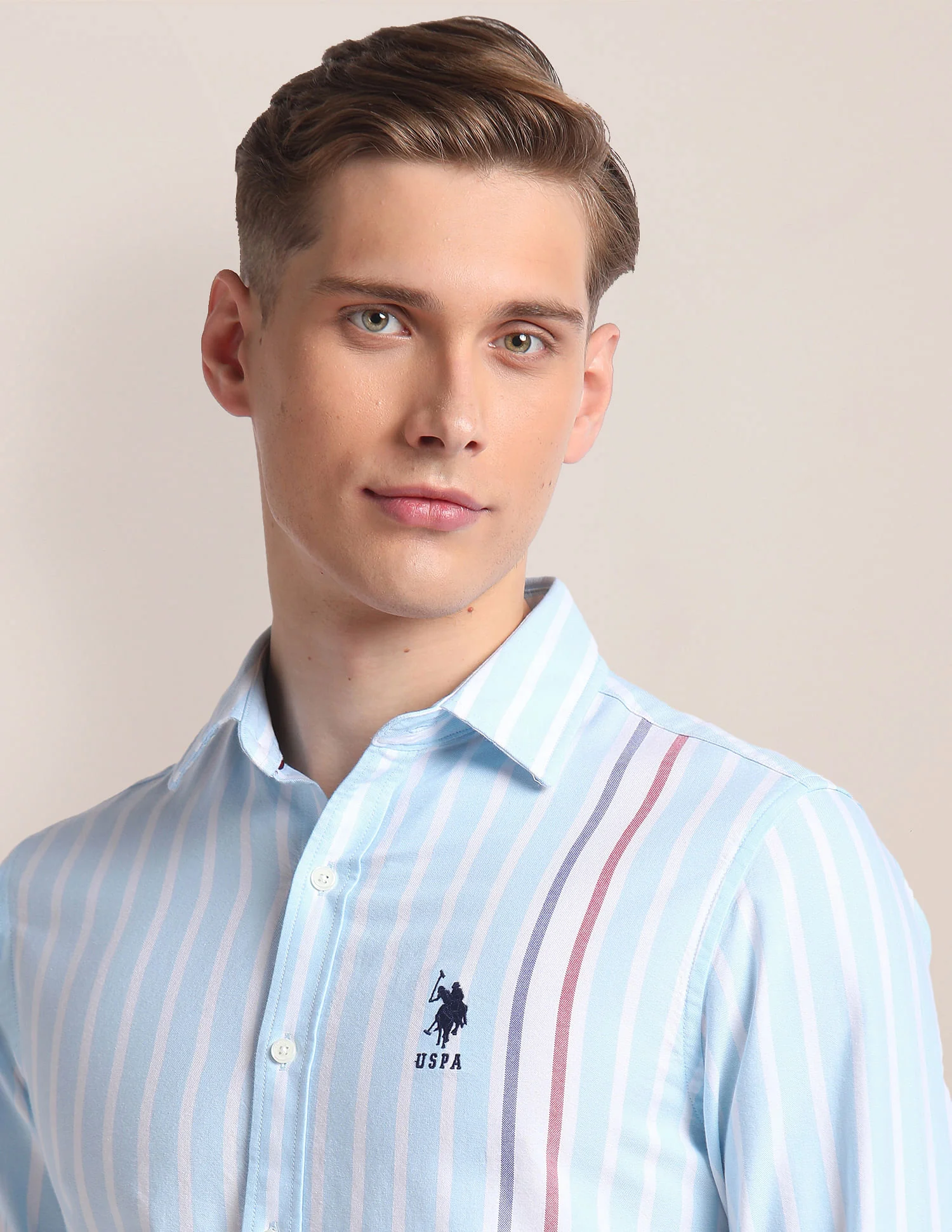 Premium Cotton Vertical Stripe Shirt - Image 7