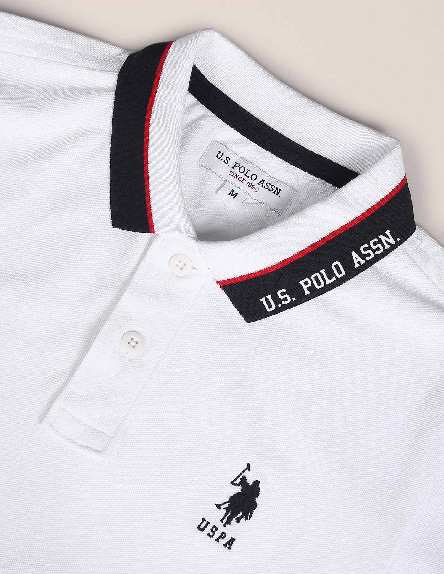 Printed Collar Pure Cotton Polo Shirt - Image 2