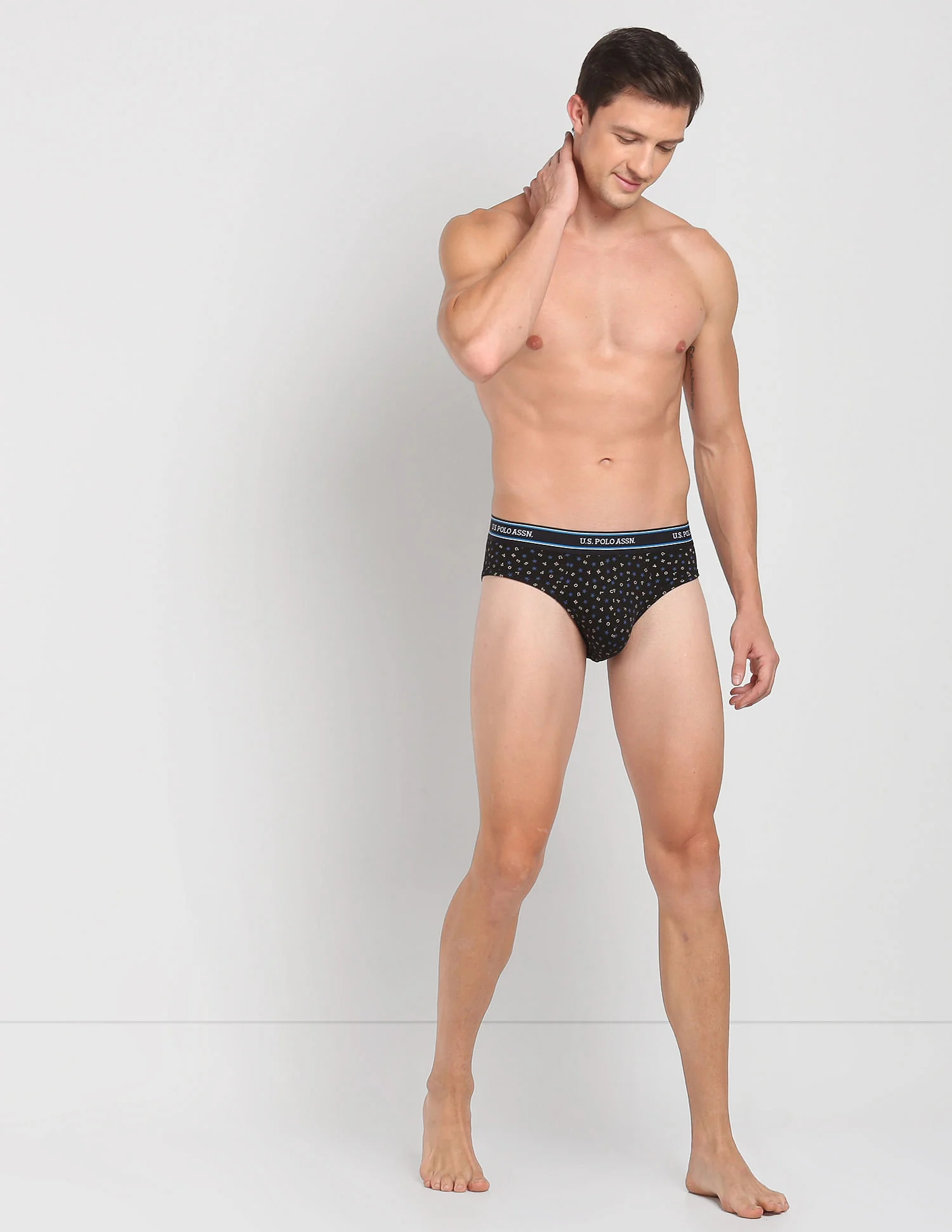 Printed Cotton Stretch Jersey I615 Briefs - Pack Of 1 - Image 3