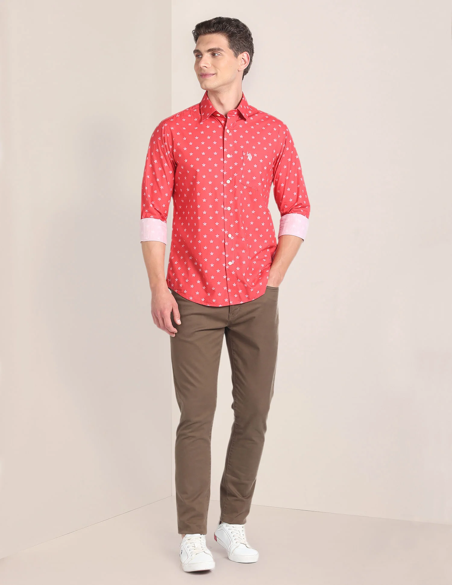 Printed Tailored Fit Shirt - Image 3