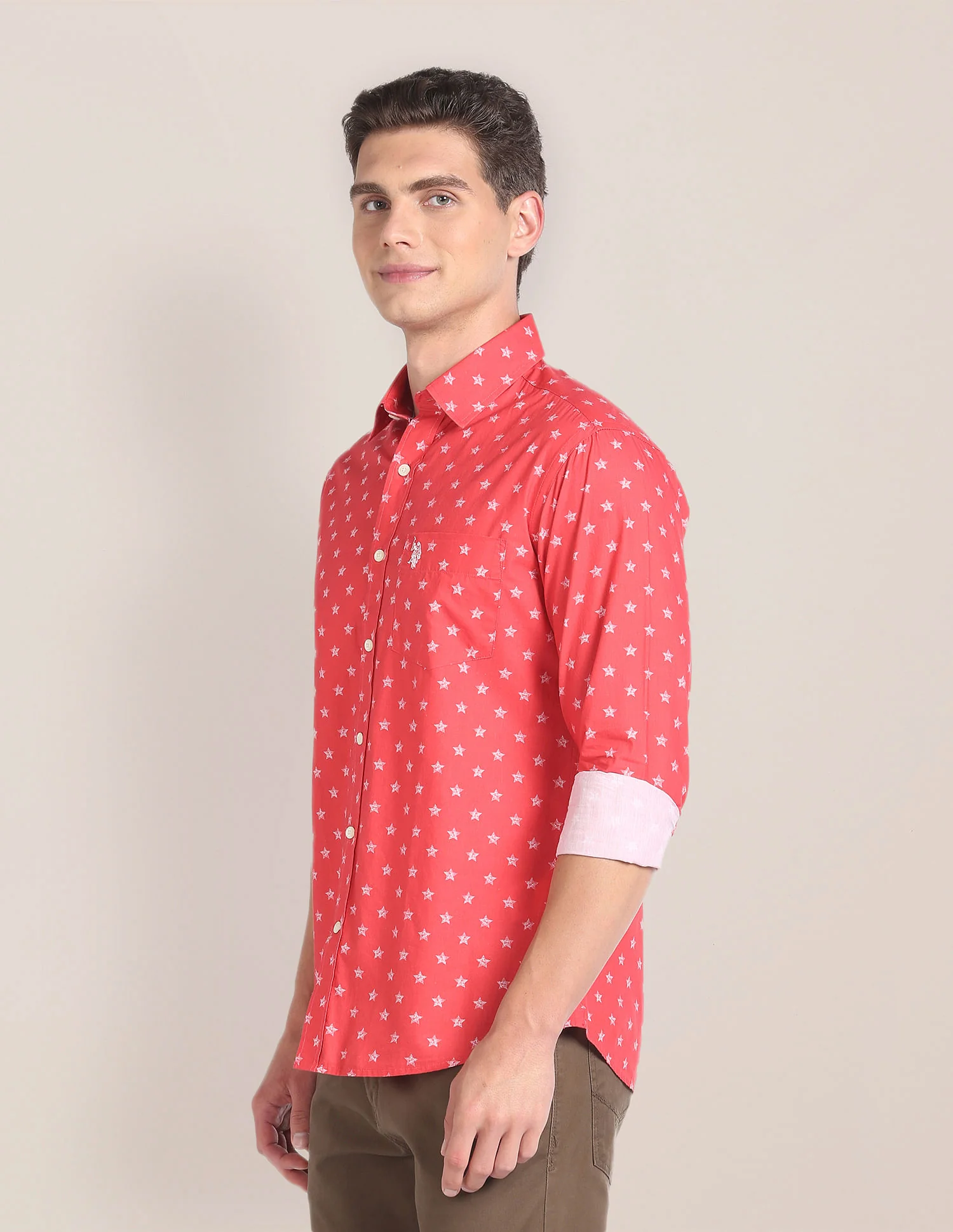 Printed Tailored Fit Shirt - Image 4