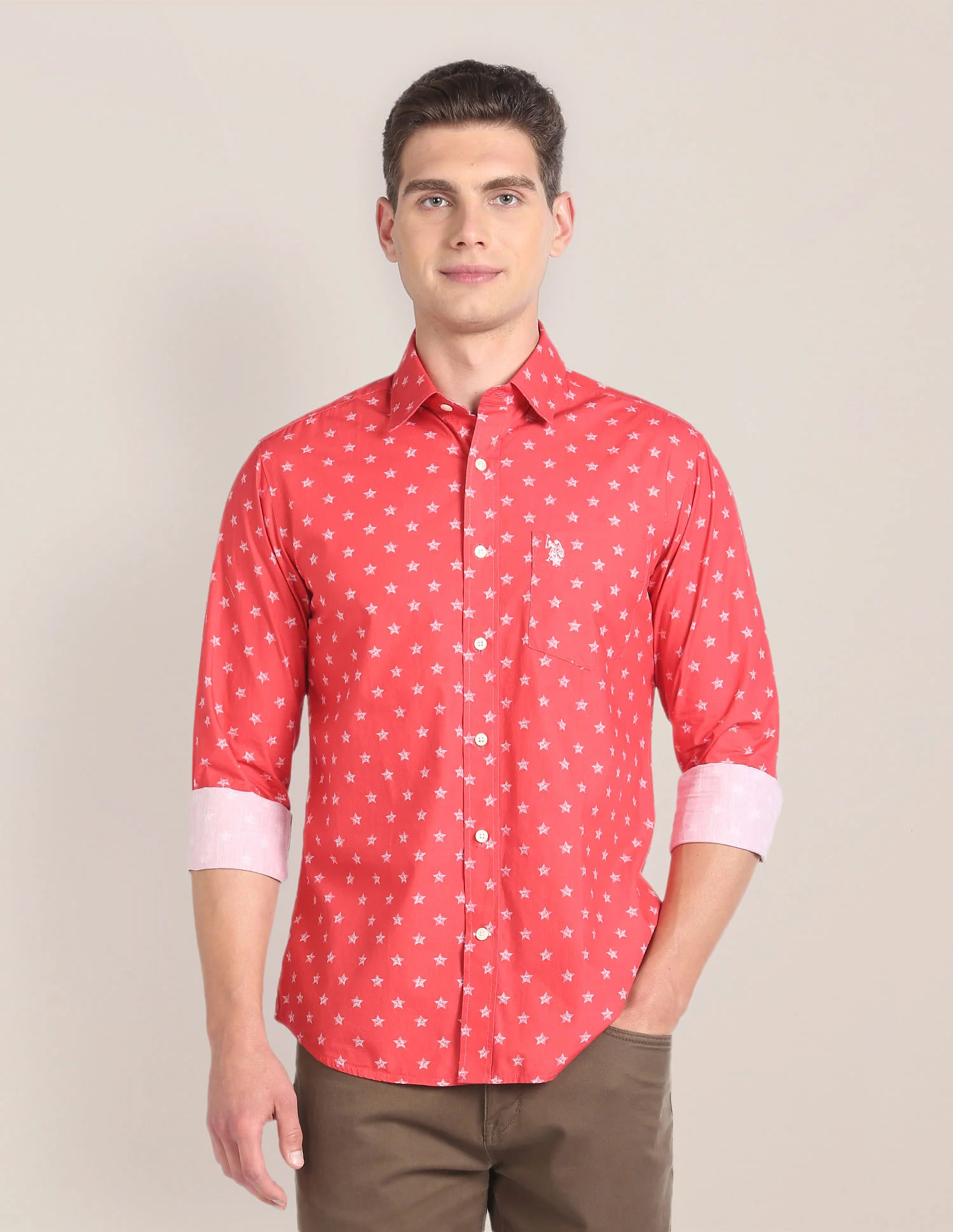 Printed Tailored Fit Shirt - Image 6