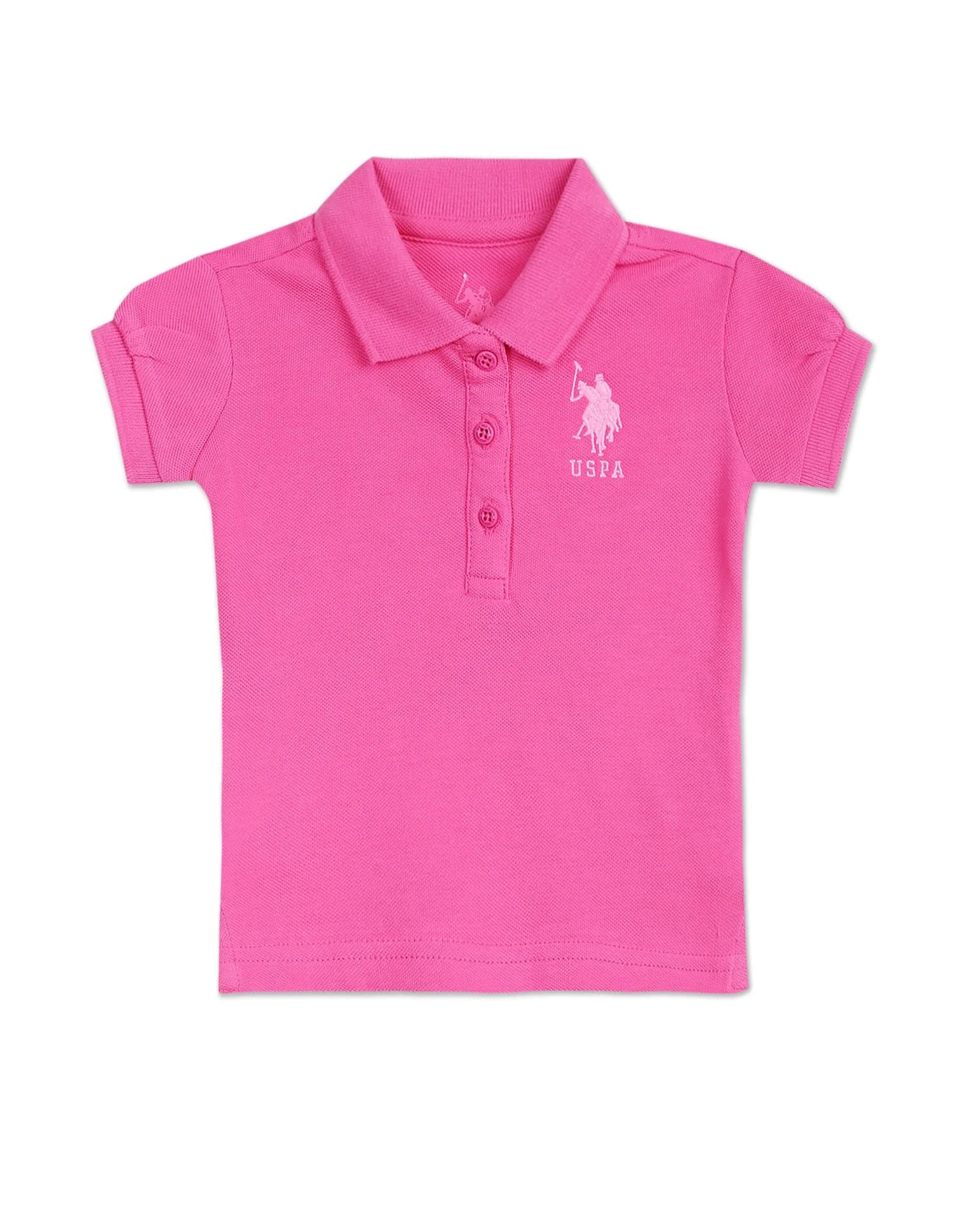 Puff Sleeve Cotton Polo Shirt