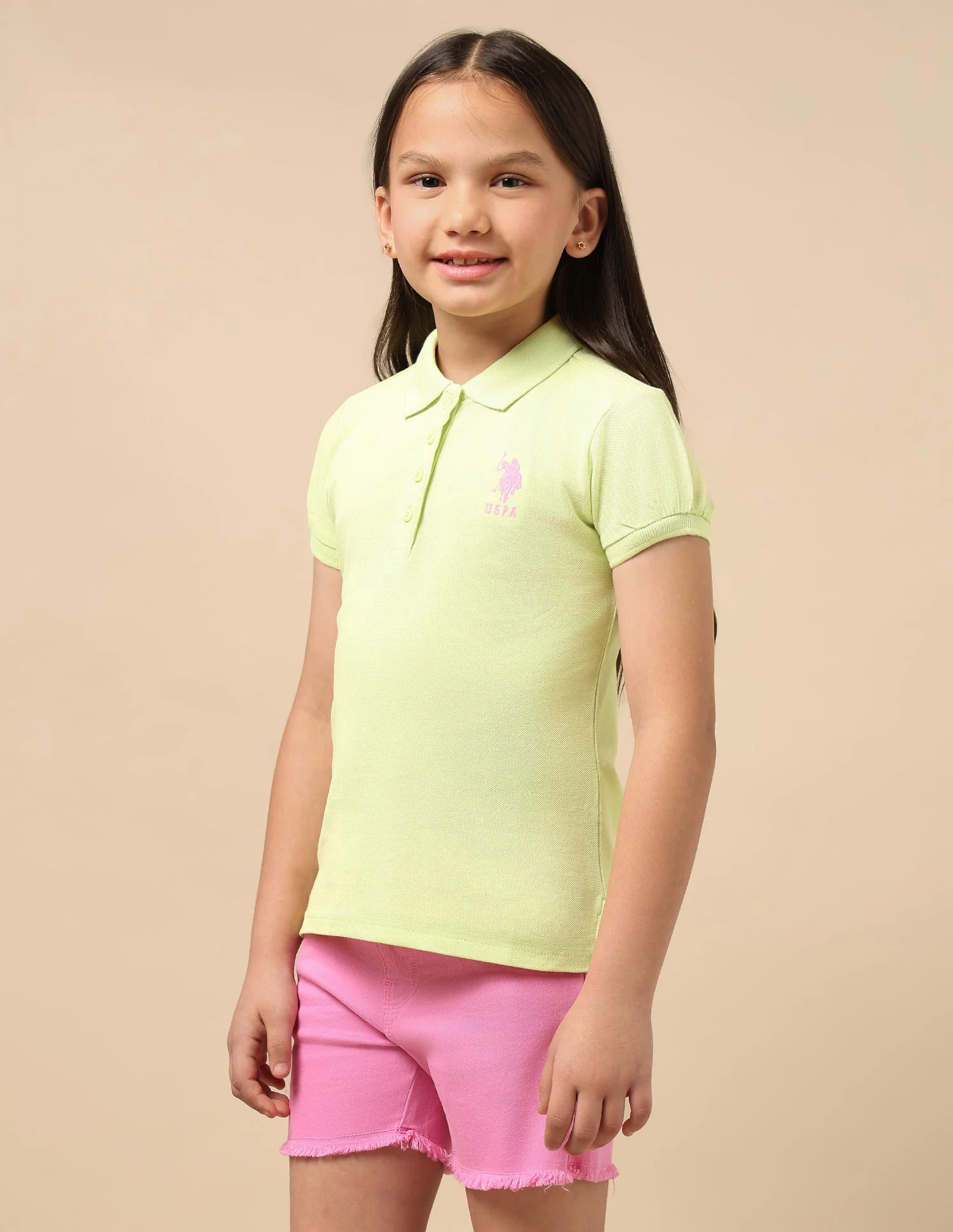 Puff Sleeve Cotton Polo Shirt - Image 4