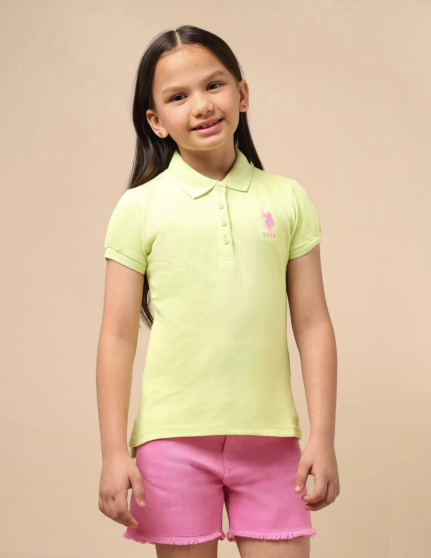 Puff Sleeve Cotton Polo Shirt - Image 6