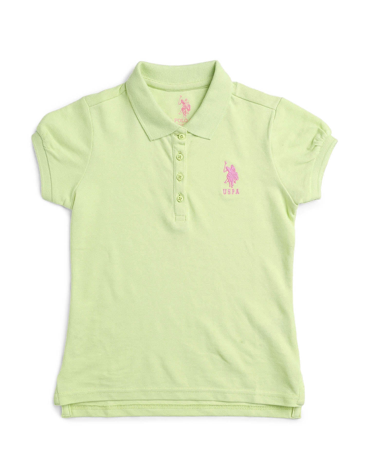 Puff Sleeve Cotton Polo Shirt - Image 8