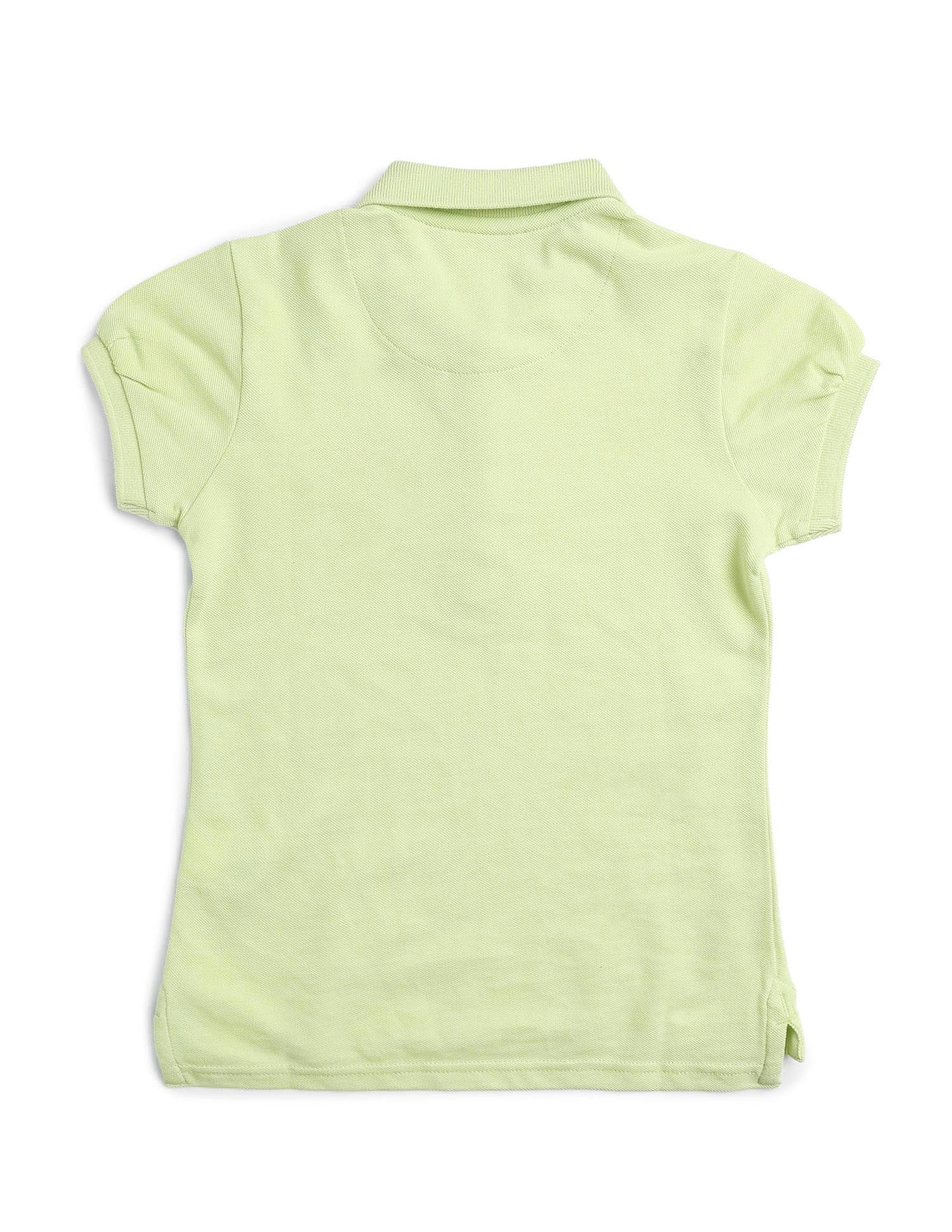 Puff Sleeve Cotton Polo Shirt - Image 9
