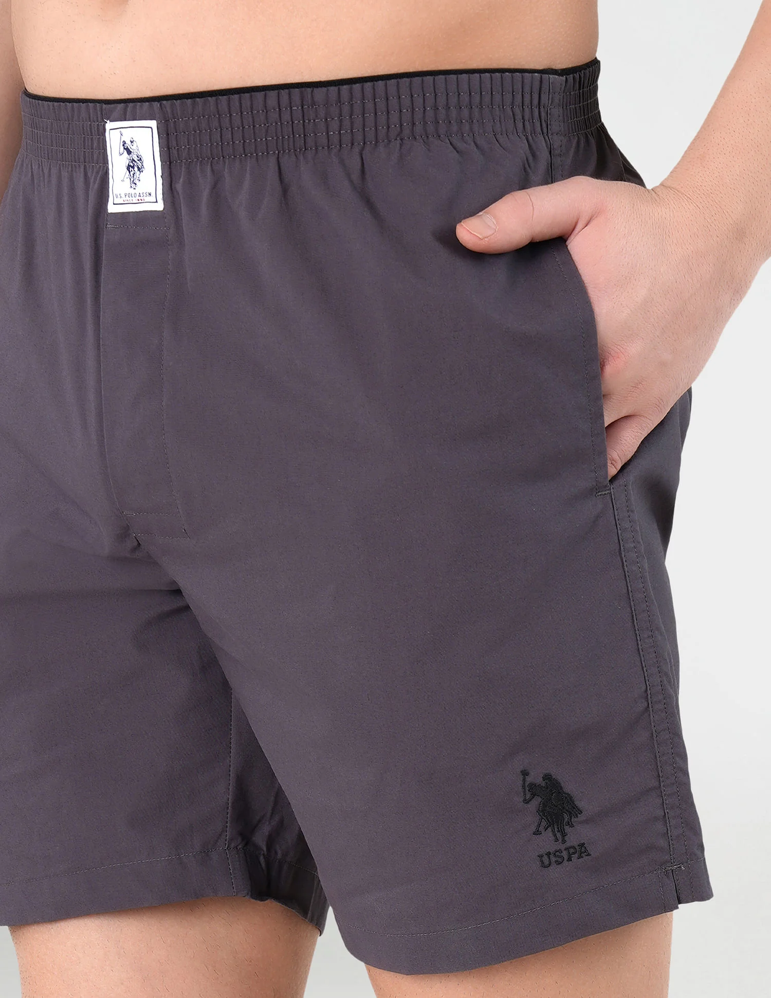 Pure Cotton Brushed Elastic I108 Boxers - Pack Of 1 - Image 6