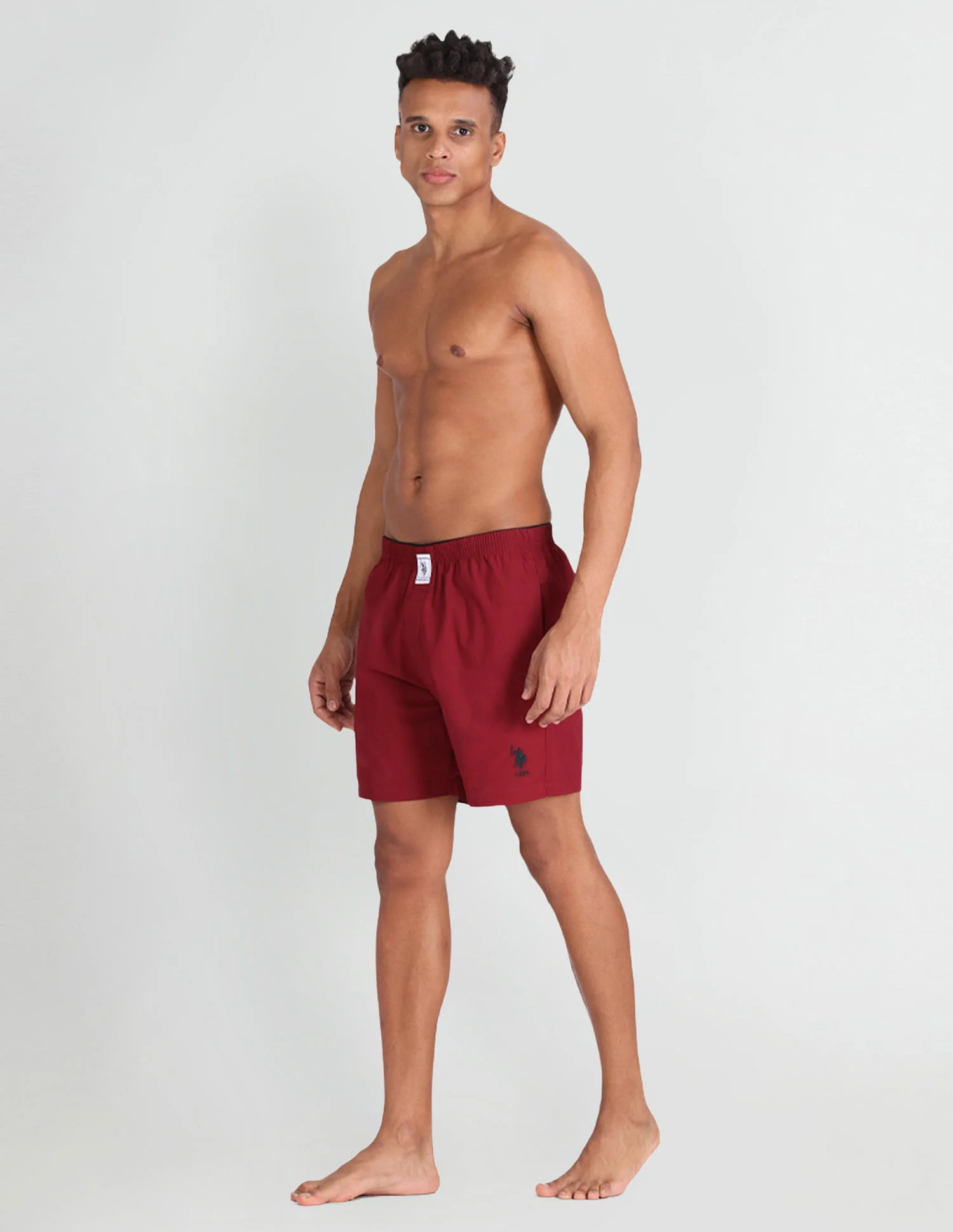 Pure Cotton Brushed Elastic I108 Boxers - Pack Of 1 - Image 2