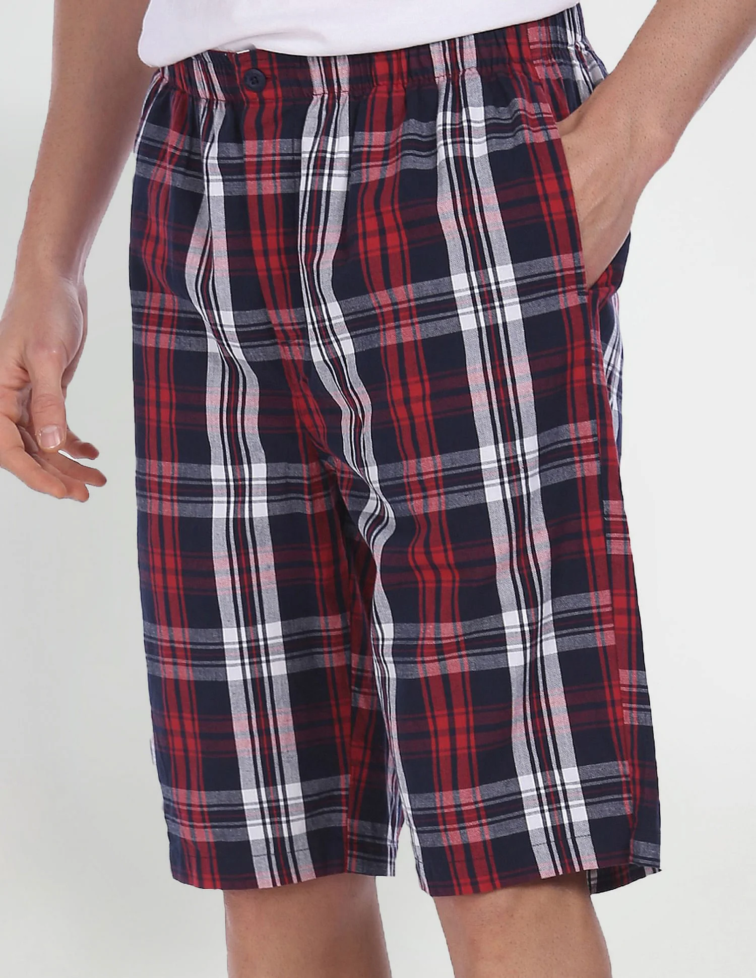 Pure Cotton Checked I692 Bermudas - Pack Of 1 - Image 2