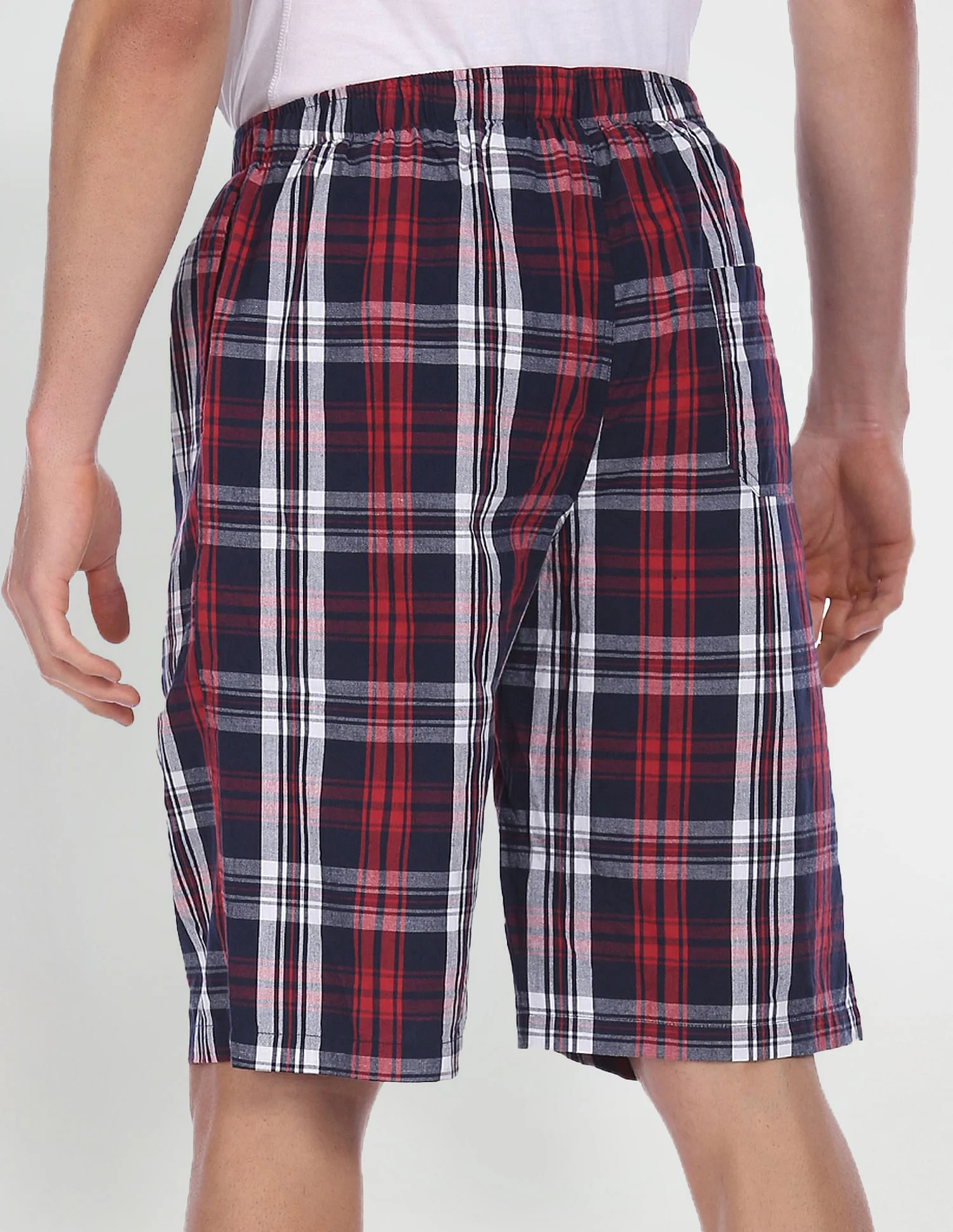 Pure Cotton Checked I692 Bermudas - Pack Of 1 - Image 3