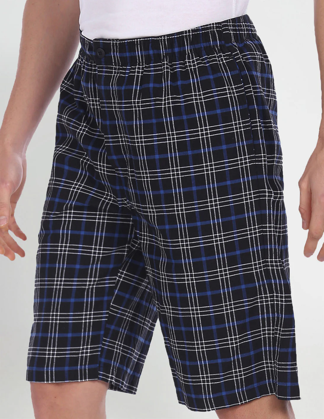 Pure Cotton Checked I692 Bermudas - Pack Of 1 - Image 2