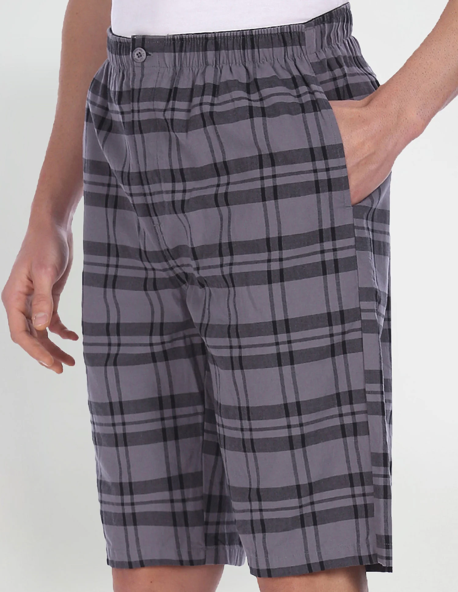 Pure Cotton Checked I692 Bermudas - Pack Of 1 - Image 2