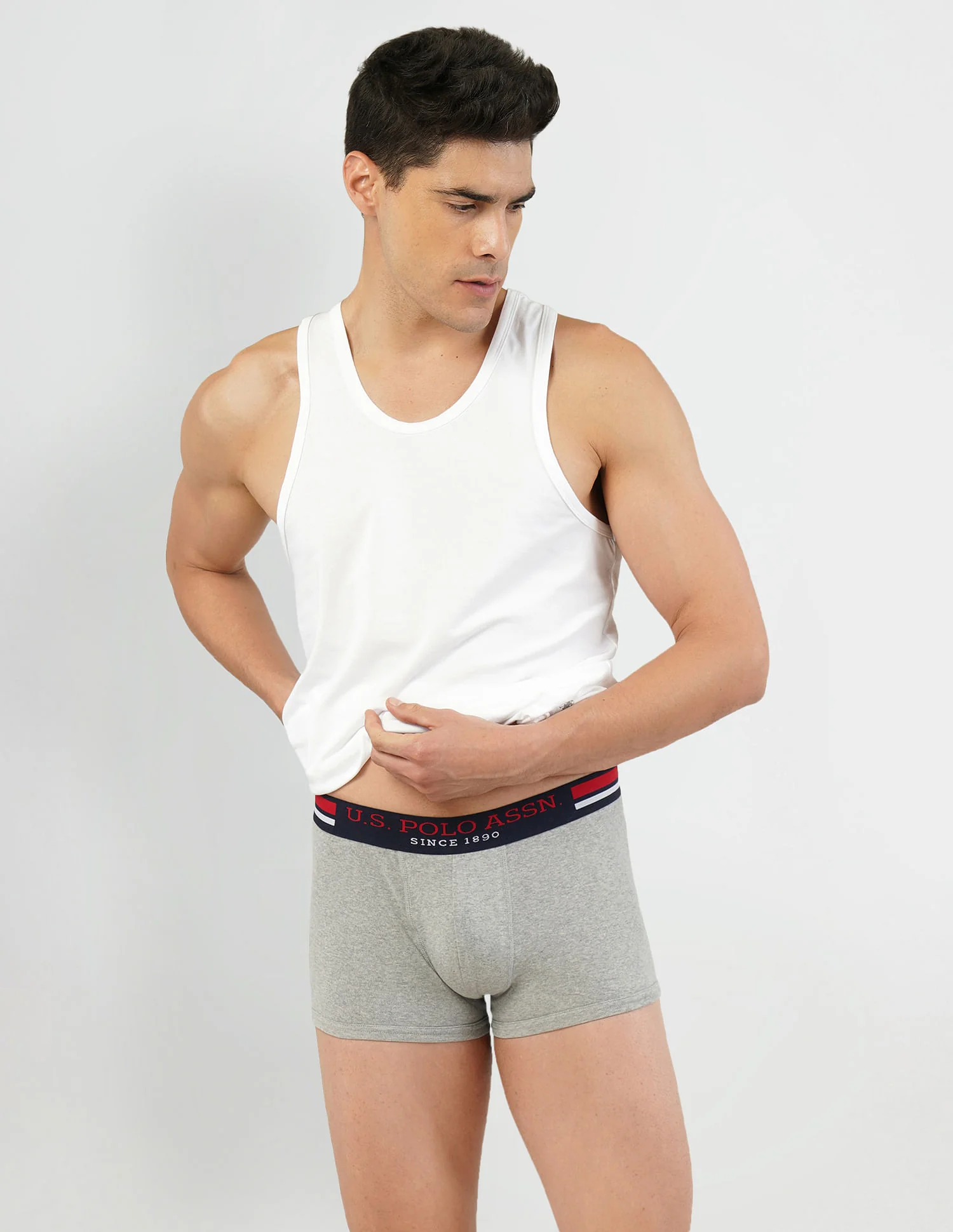 Pure Cotton Contrast Waist I641 Trunks - Pack Of 1