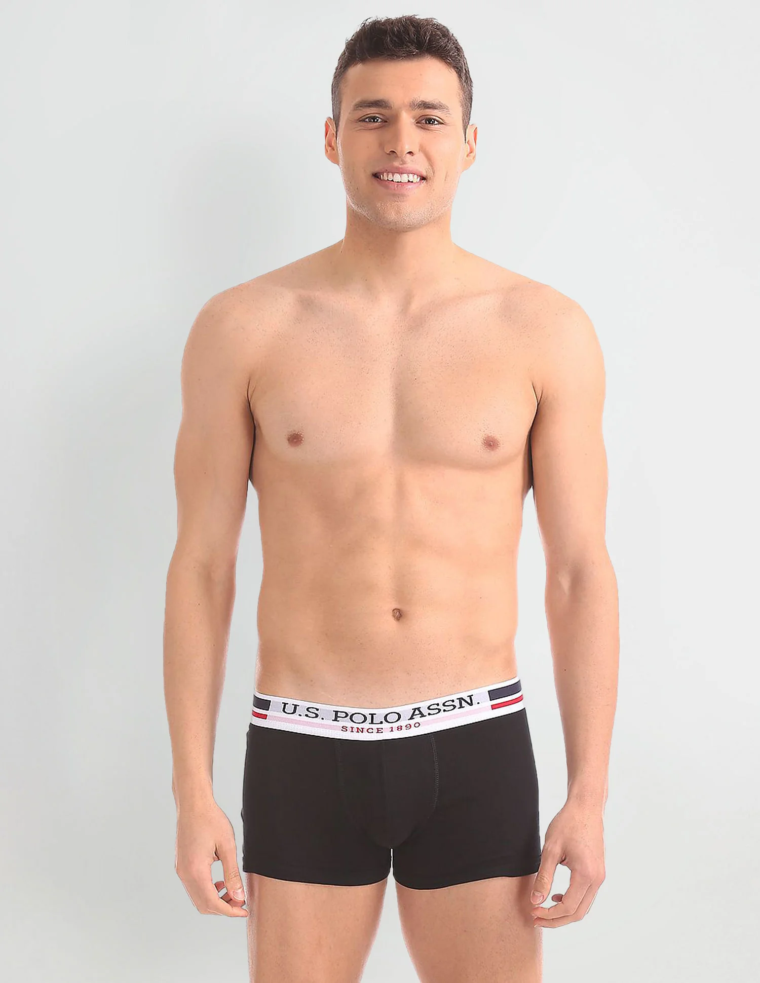 Pure Cotton Contrast Waist I641 Trunks - Pack Of 1