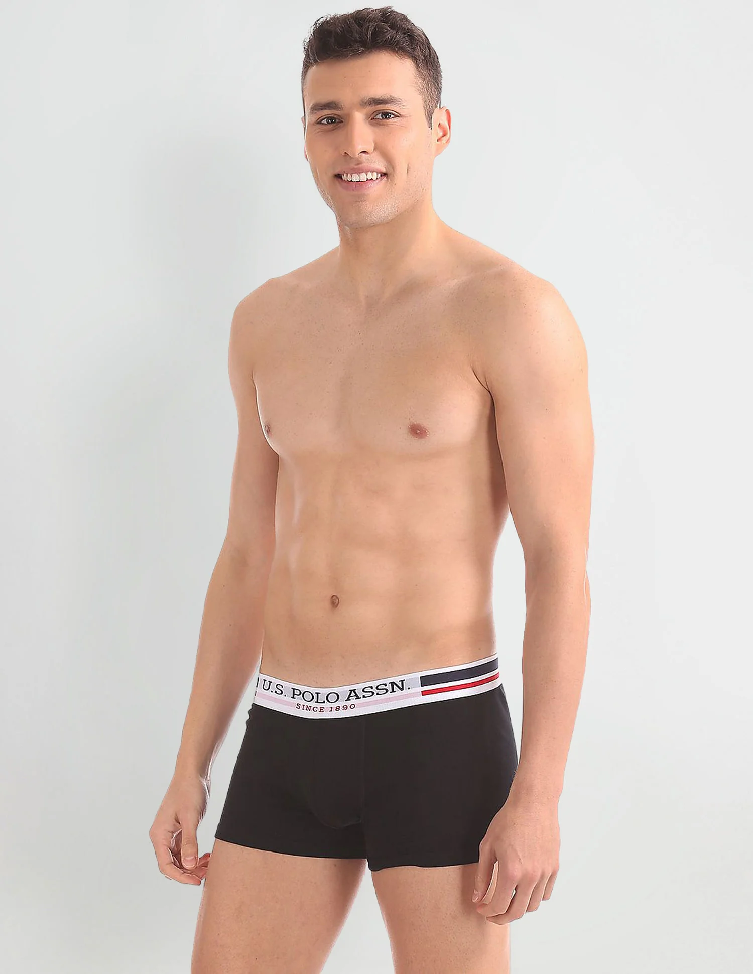 Pure Cotton Contrast Waist I641 Trunks - Pack Of 1 - Image 2