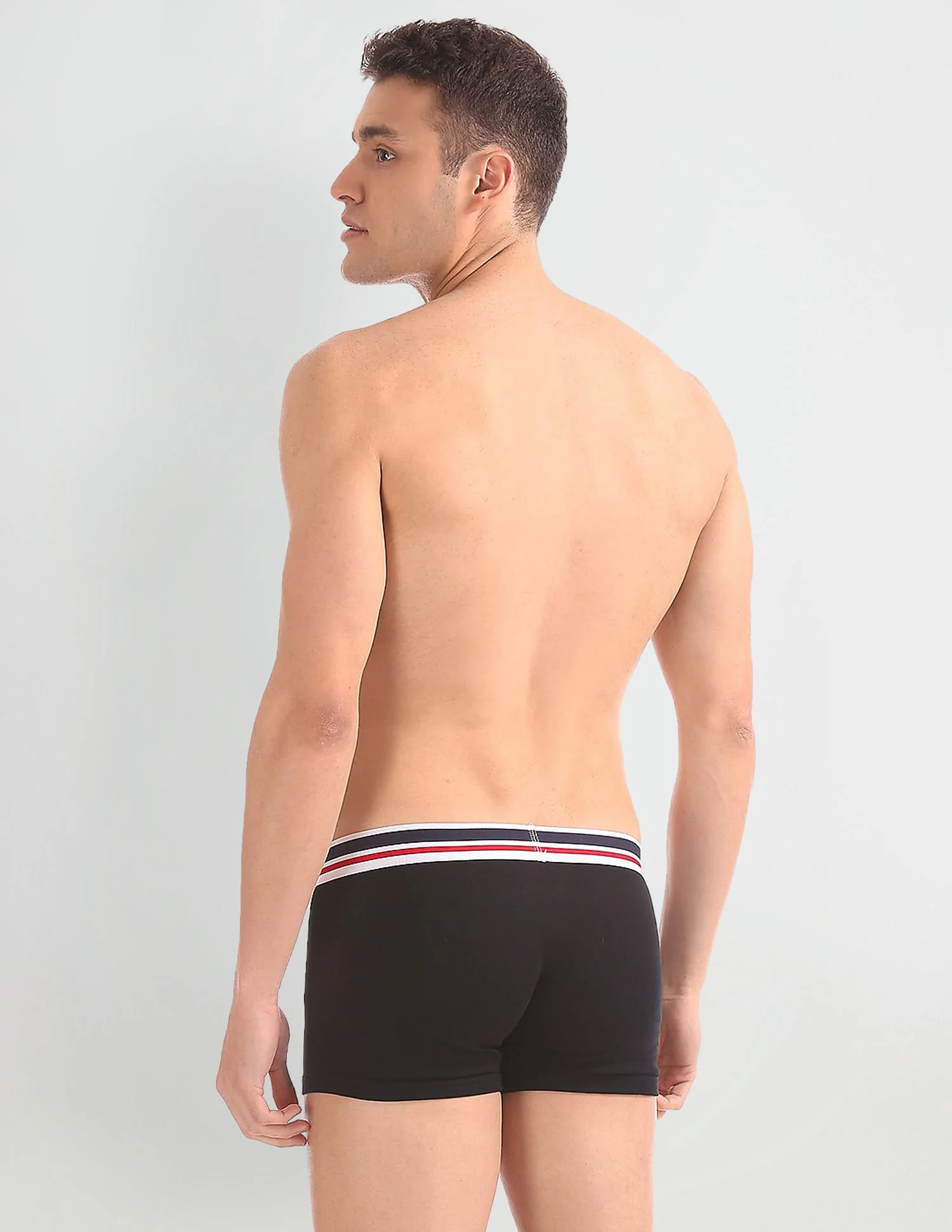 Pure Cotton Contrast Waist I641 Trunks - Pack Of 1 - Image 3