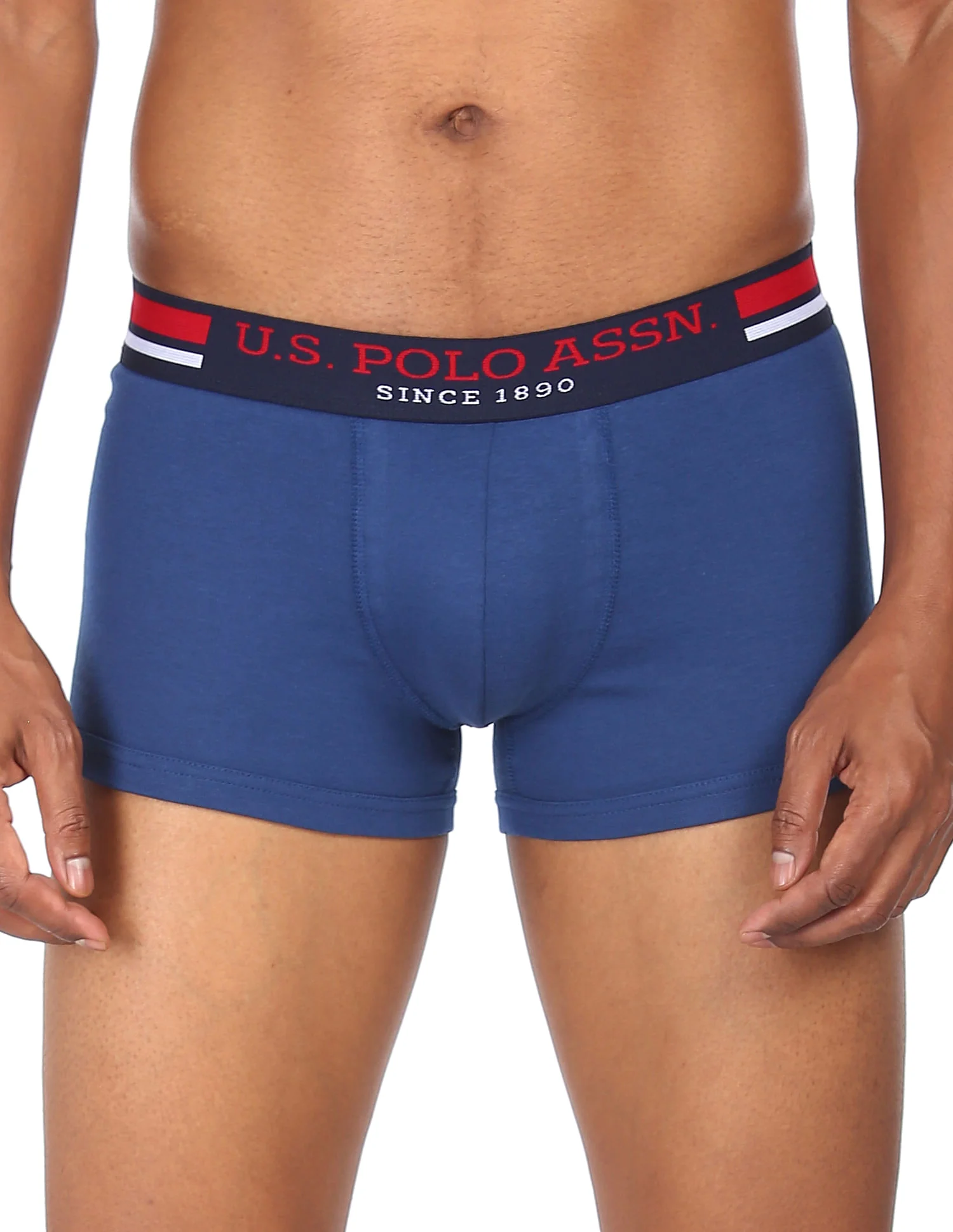 Pure Cotton Contrast Waist I641 Trunks - Pack Of 1 - Image 3