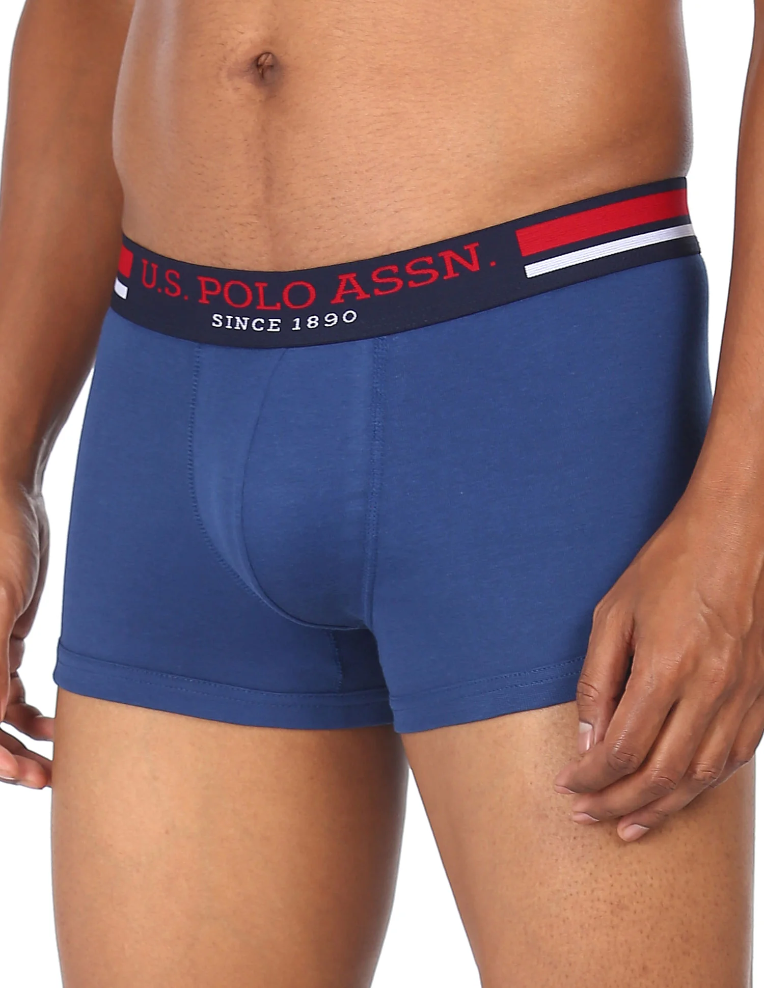 Pure Cotton Contrast Waist I641 Trunks - Pack Of 1 - Image 4