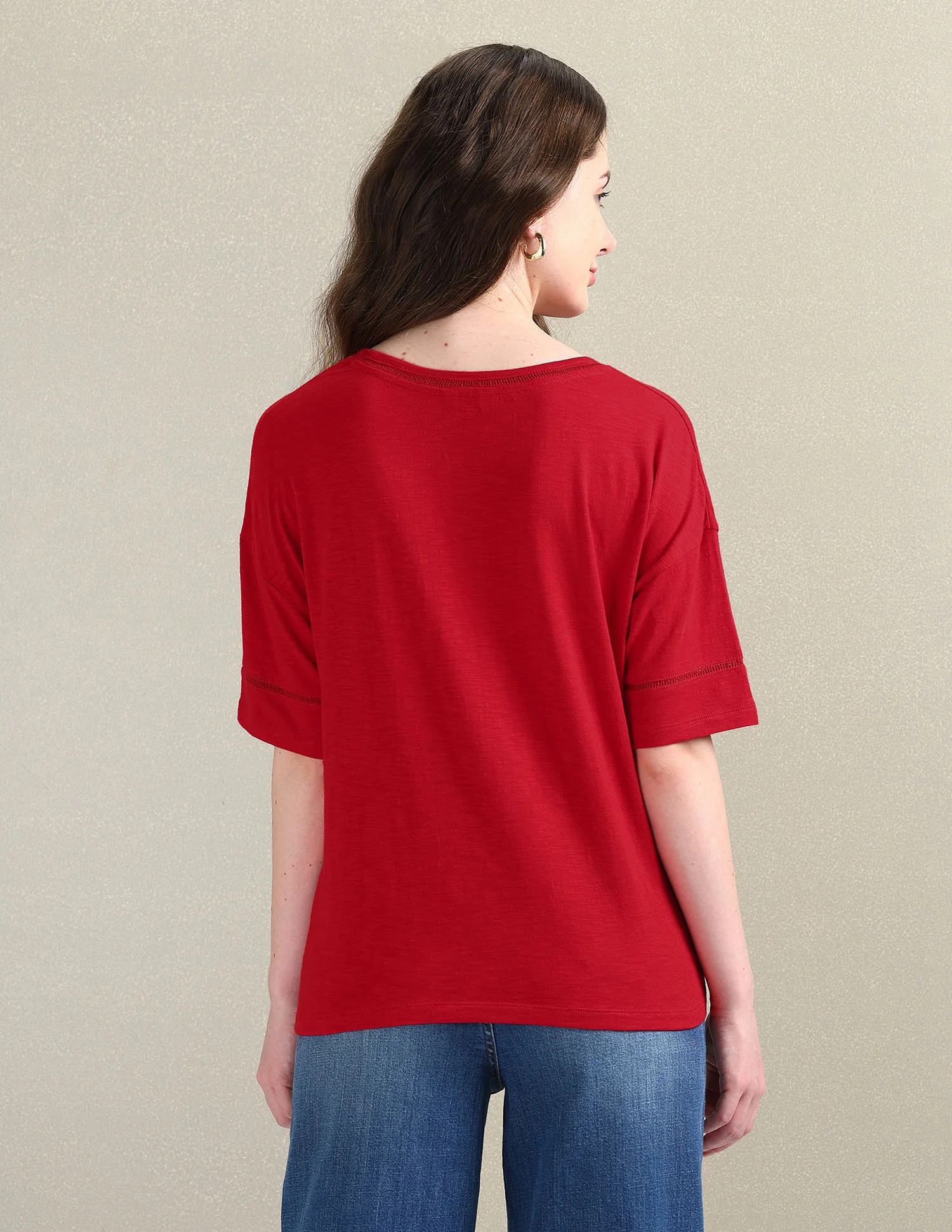 Pure Cotton Jersey Slub T-Shirt - Image 5