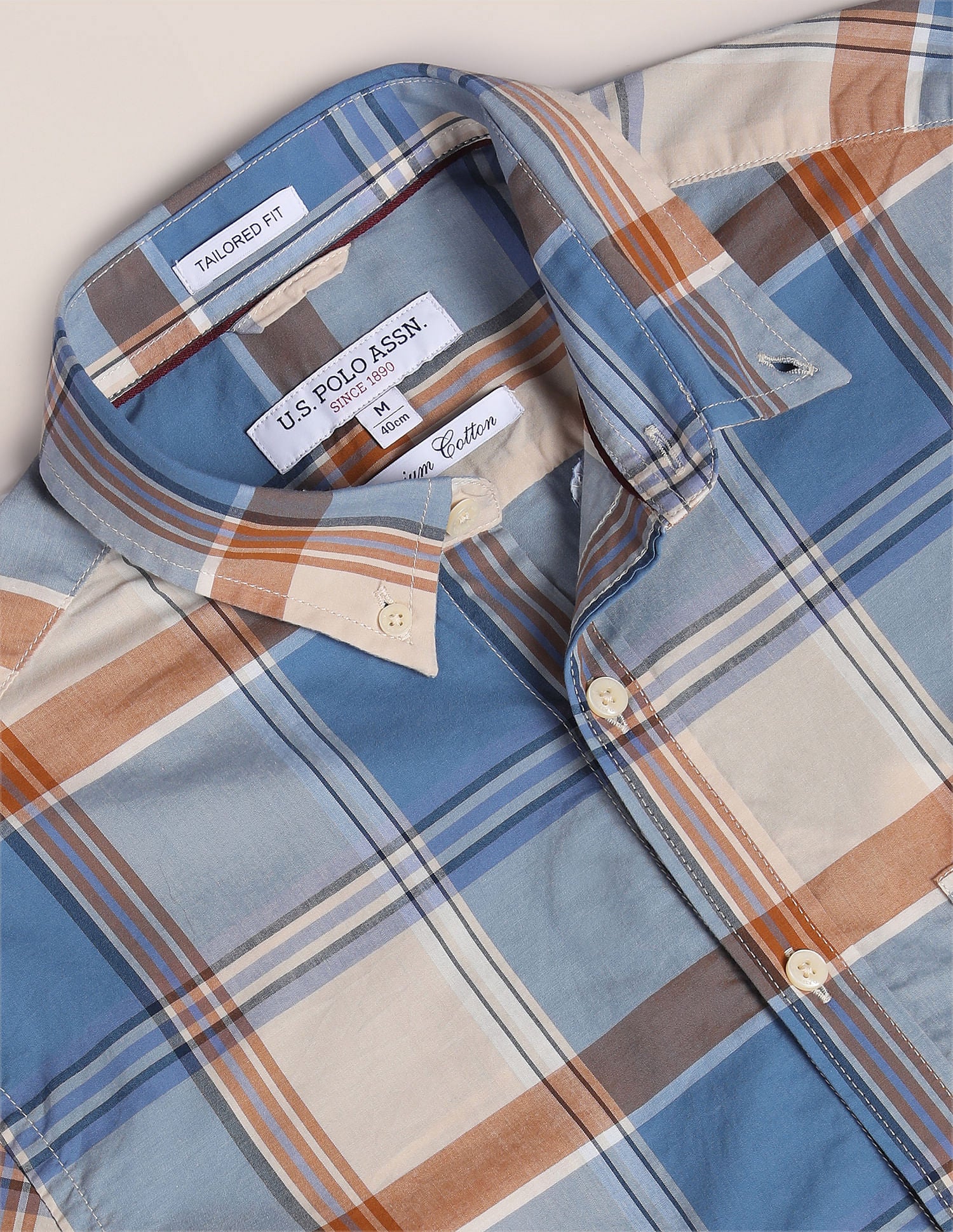 Pure Cotton Plaid Shirt - Image 2