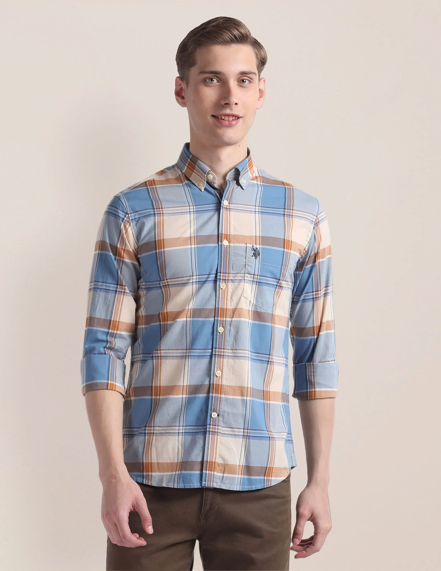 Pure Cotton Plaid Shirt - Image 6