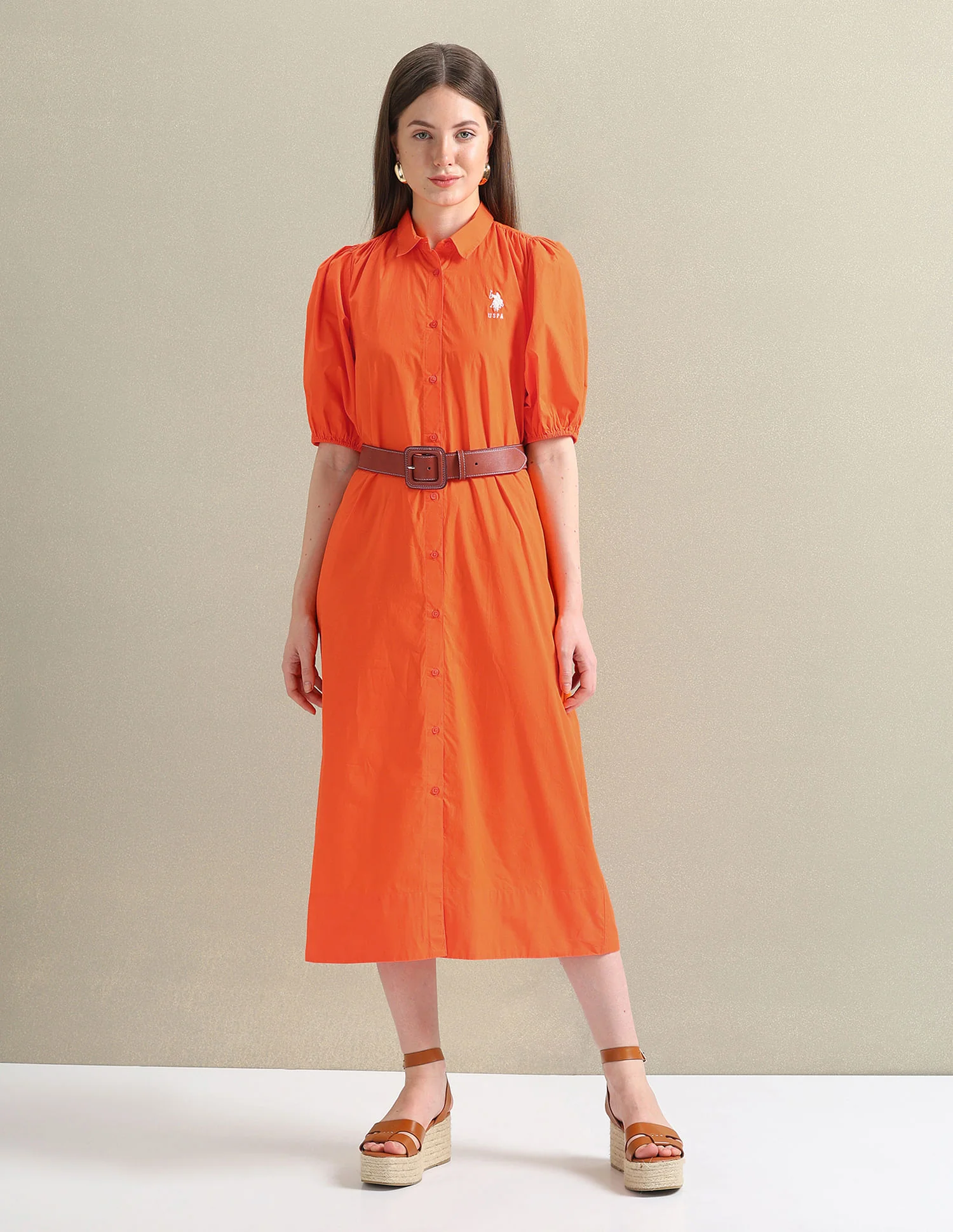 Pure Cotton Relaxed Shirt Dress - Image 3