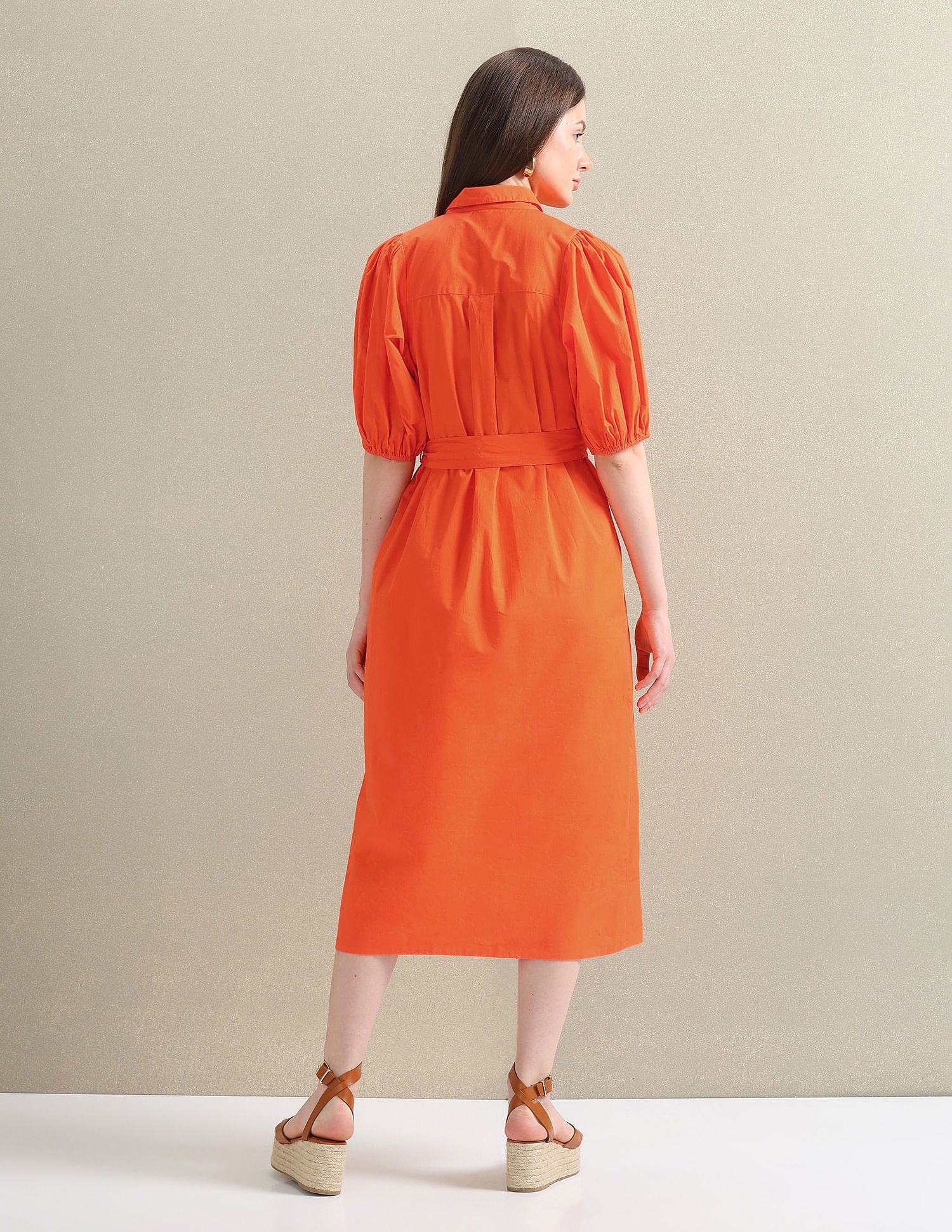 Pure Cotton Relaxed Shirt Dress - Image 5