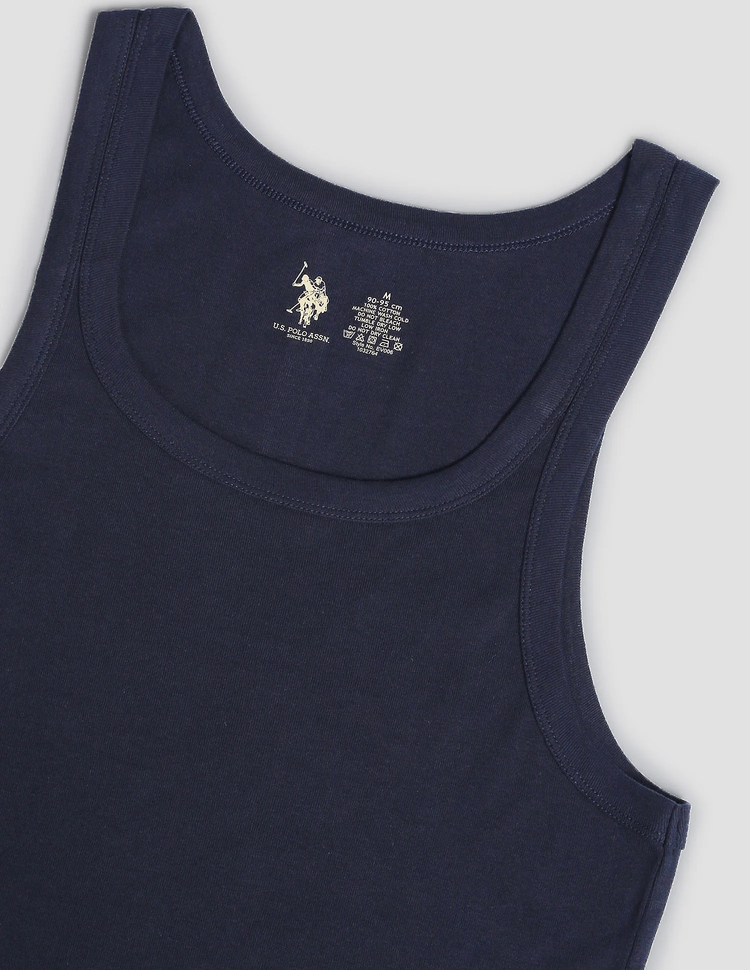 Pure Cotton Ribbed EV006 Vest - Pack Of 1 - Image 2