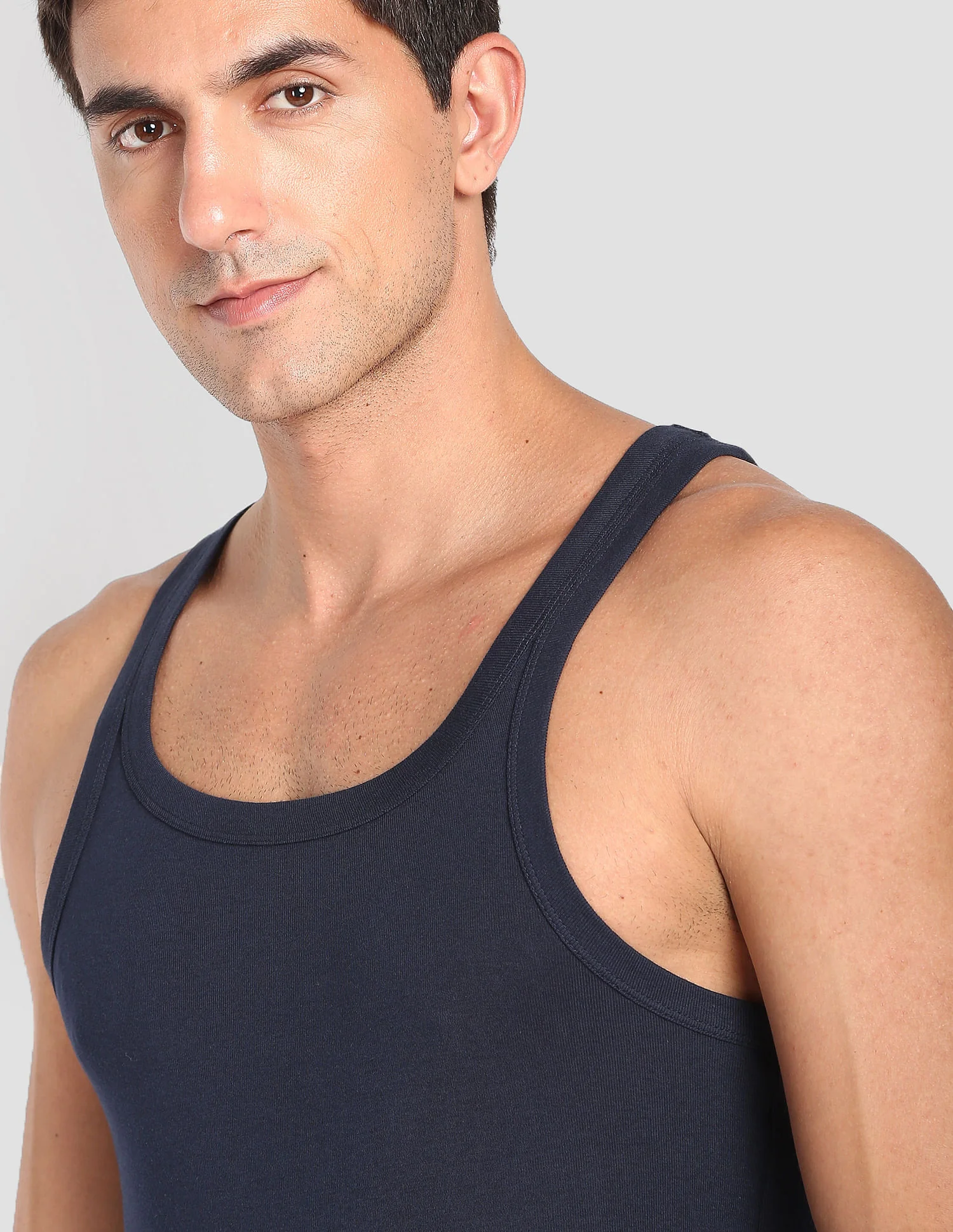 Pure Cotton Ribbed EV006 Vest - Pack Of 1 - Image 7