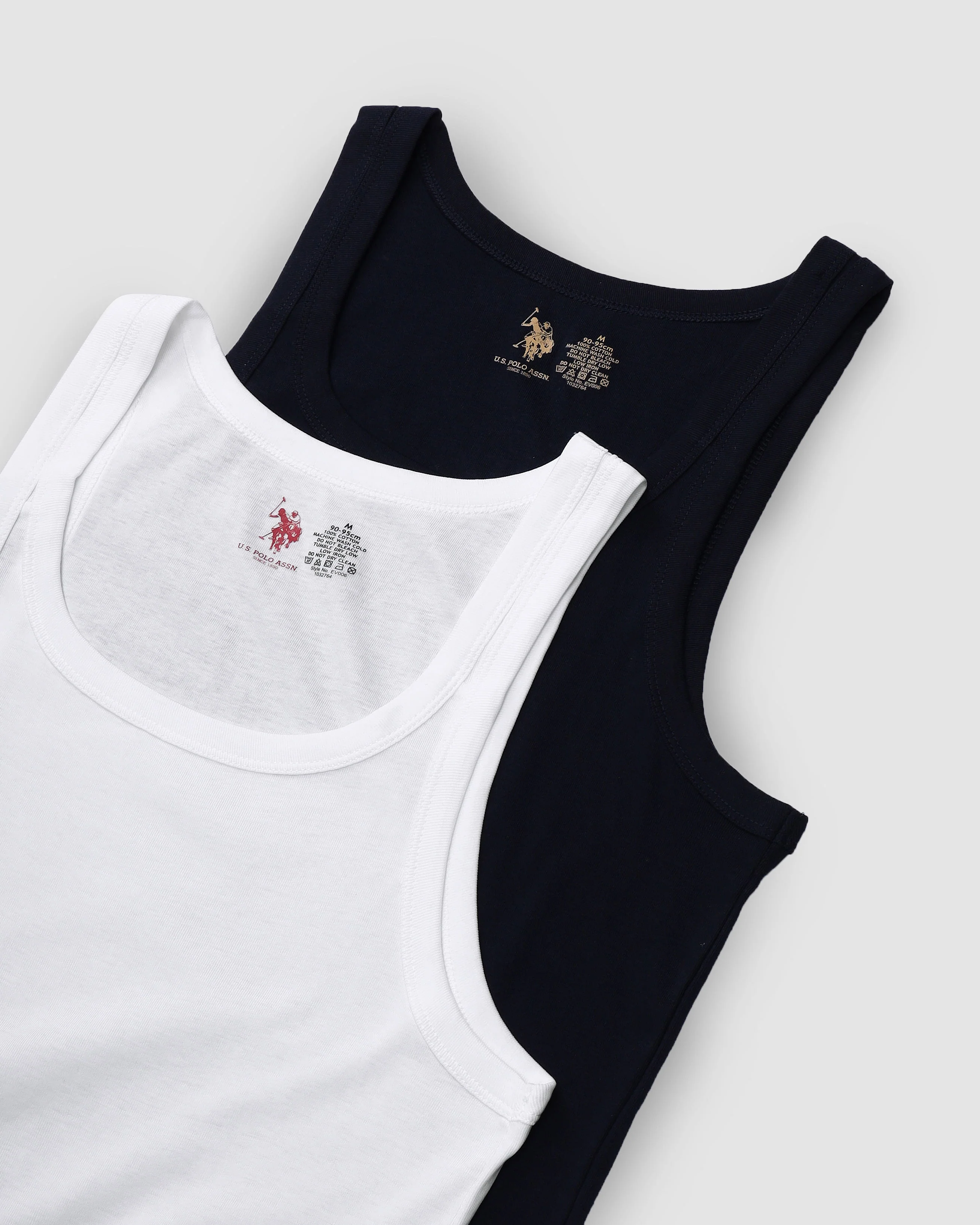 Pure Cotton Ribbed EV006 Vest - Pack Of 2 - Image 2