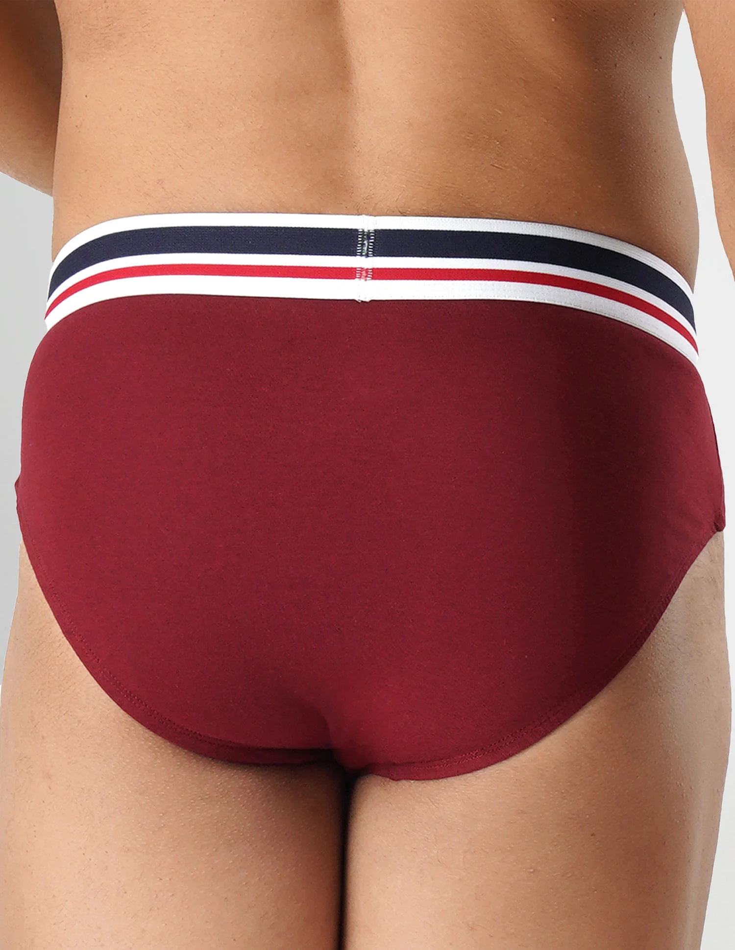 Pure Cotton Solid I006 Briefs - Pack Of 2 - Image 3