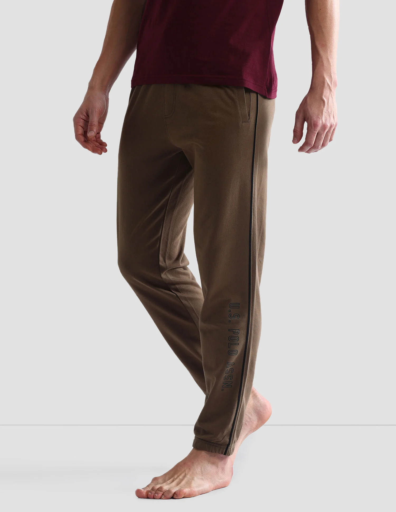 Pure Cotton Solid OJ003 Joggers - Pack Of 1 - Image 4