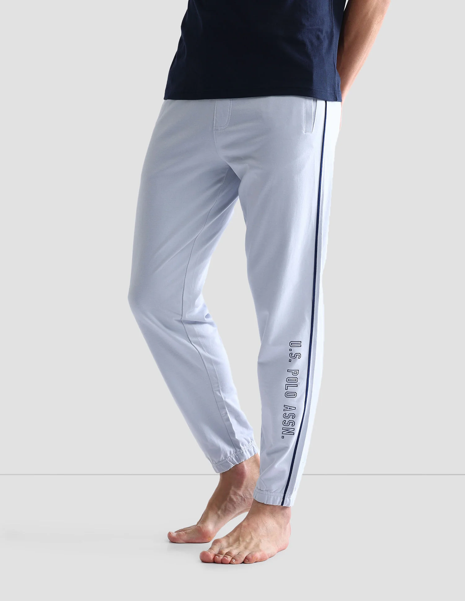 Pure Cotton Solid OJ003 Joggers - Pack Of 1 - Image 4