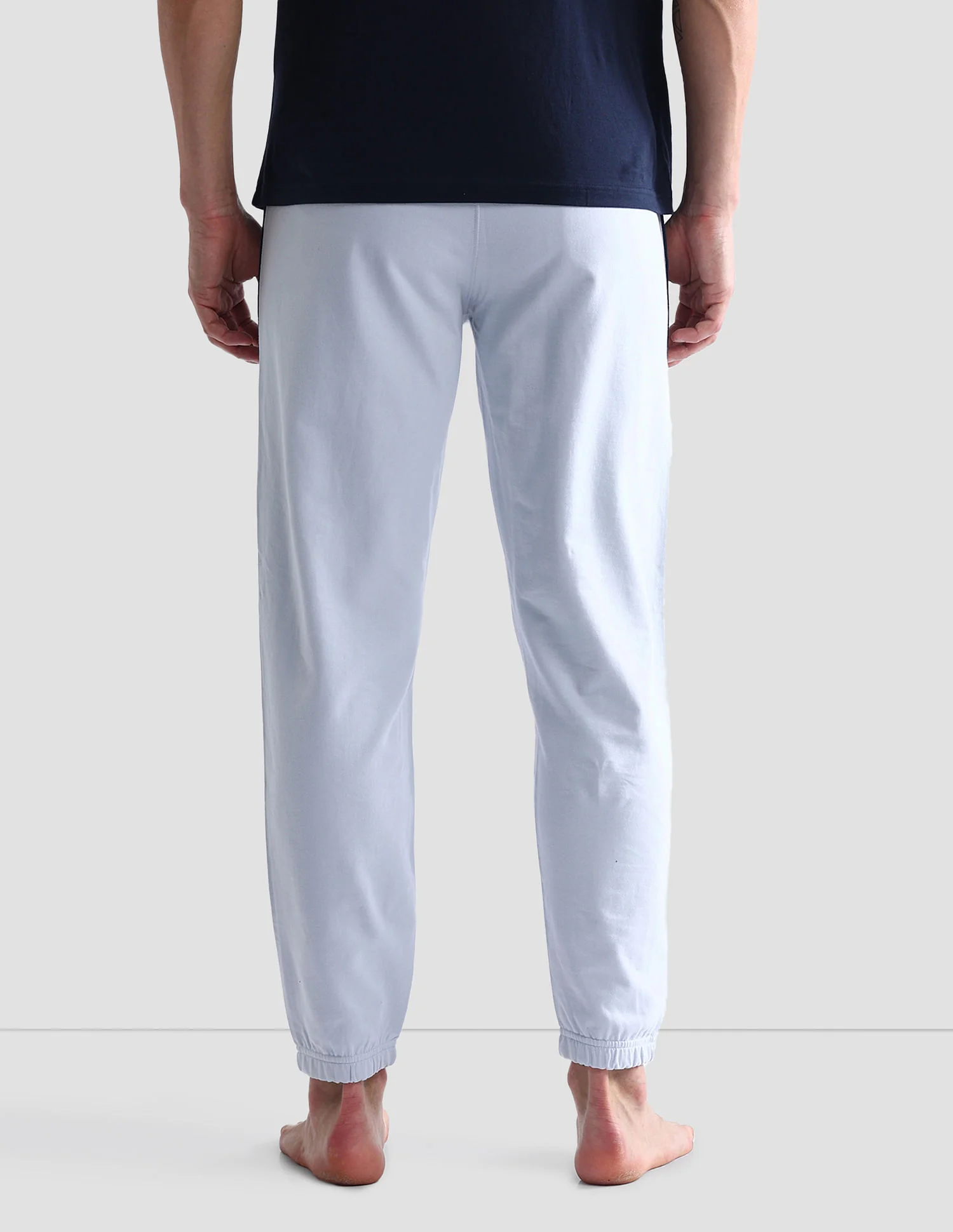 Pure Cotton Solid OJ003 Joggers - Pack Of 1 - Image 5