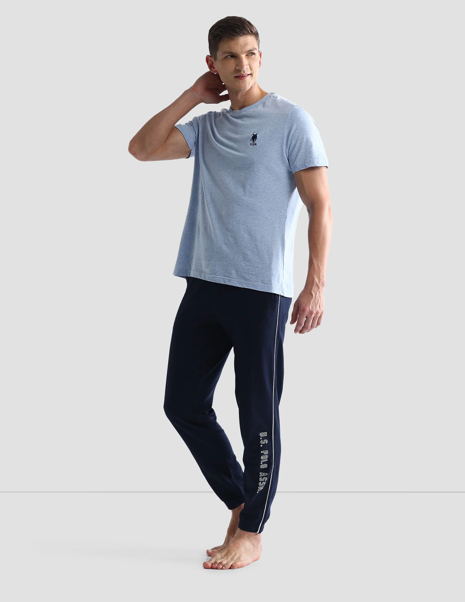 Pure Cotton Solid OJ003 Joggers - Pack Of 1 - Image 3
