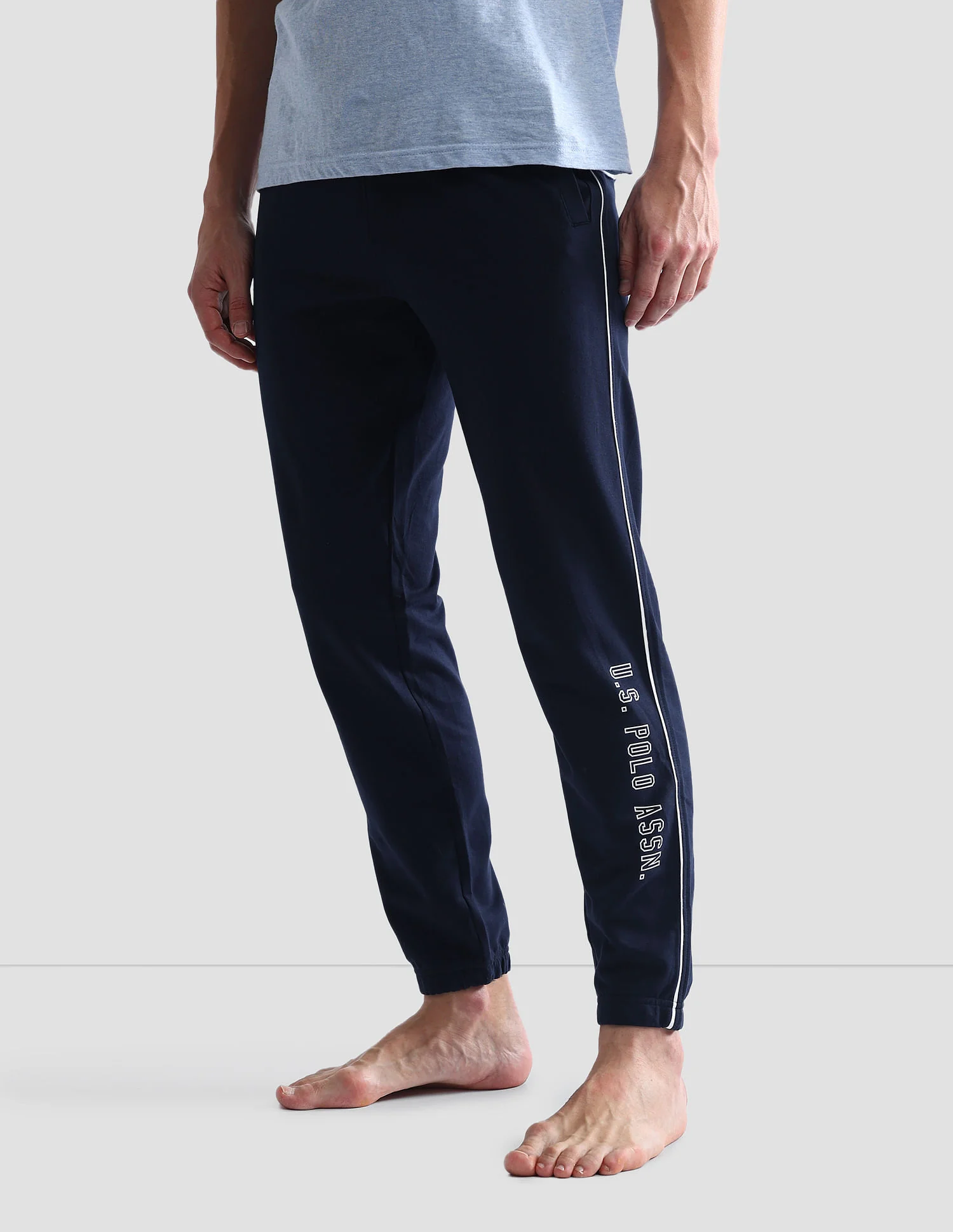 Pure Cotton Solid OJ003 Joggers - Pack Of 1 - Image 4