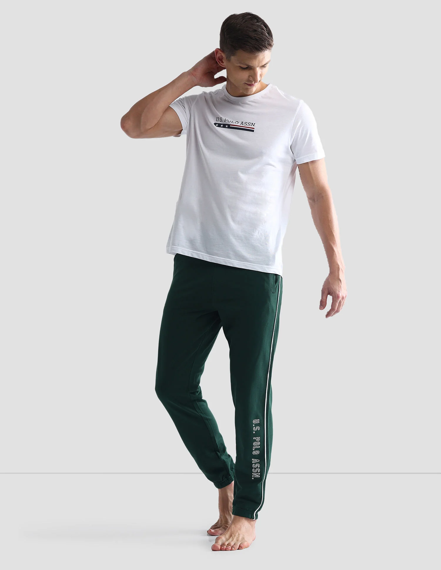 Pure Cotton Solid OJ003 Joggers - Pack Of 1 - Image 3