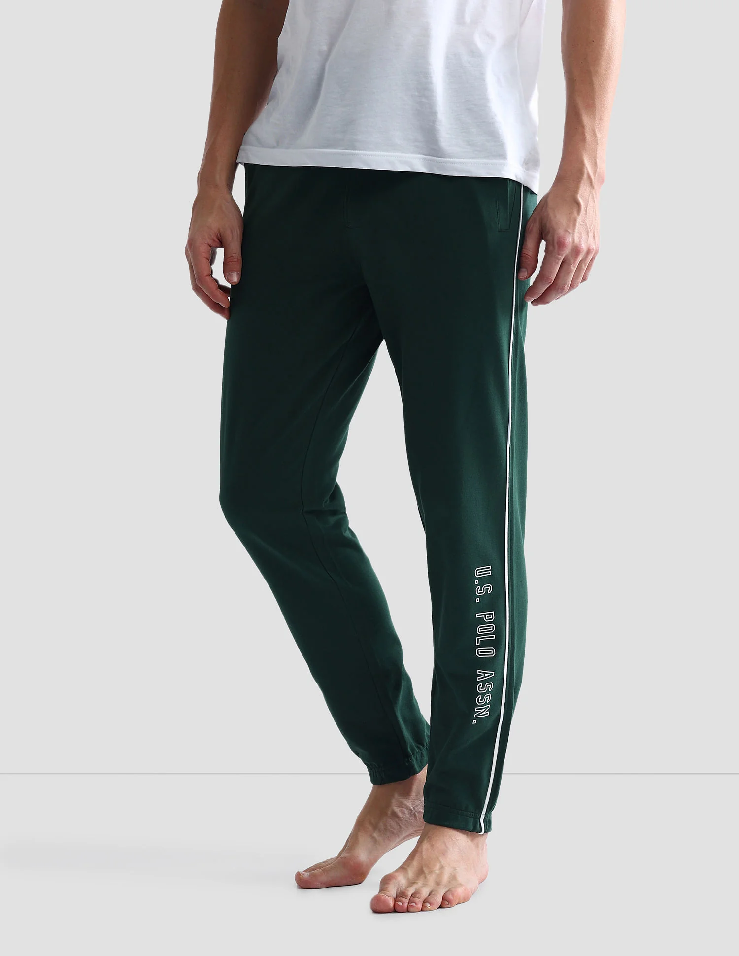 Pure Cotton Solid OJ003 Joggers - Pack Of 1 - Image 4