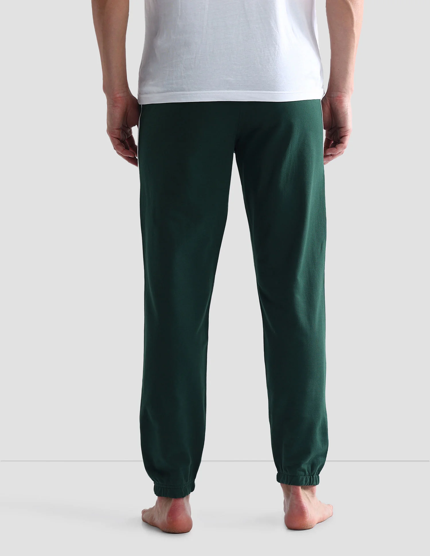 Pure Cotton Solid OJ003 Joggers - Pack Of 1 - Image 5