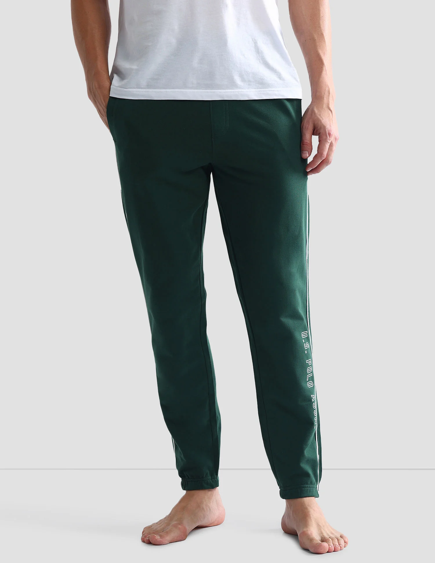 Pure Cotton Solid OJ003 Joggers - Pack Of 1 - Image 6