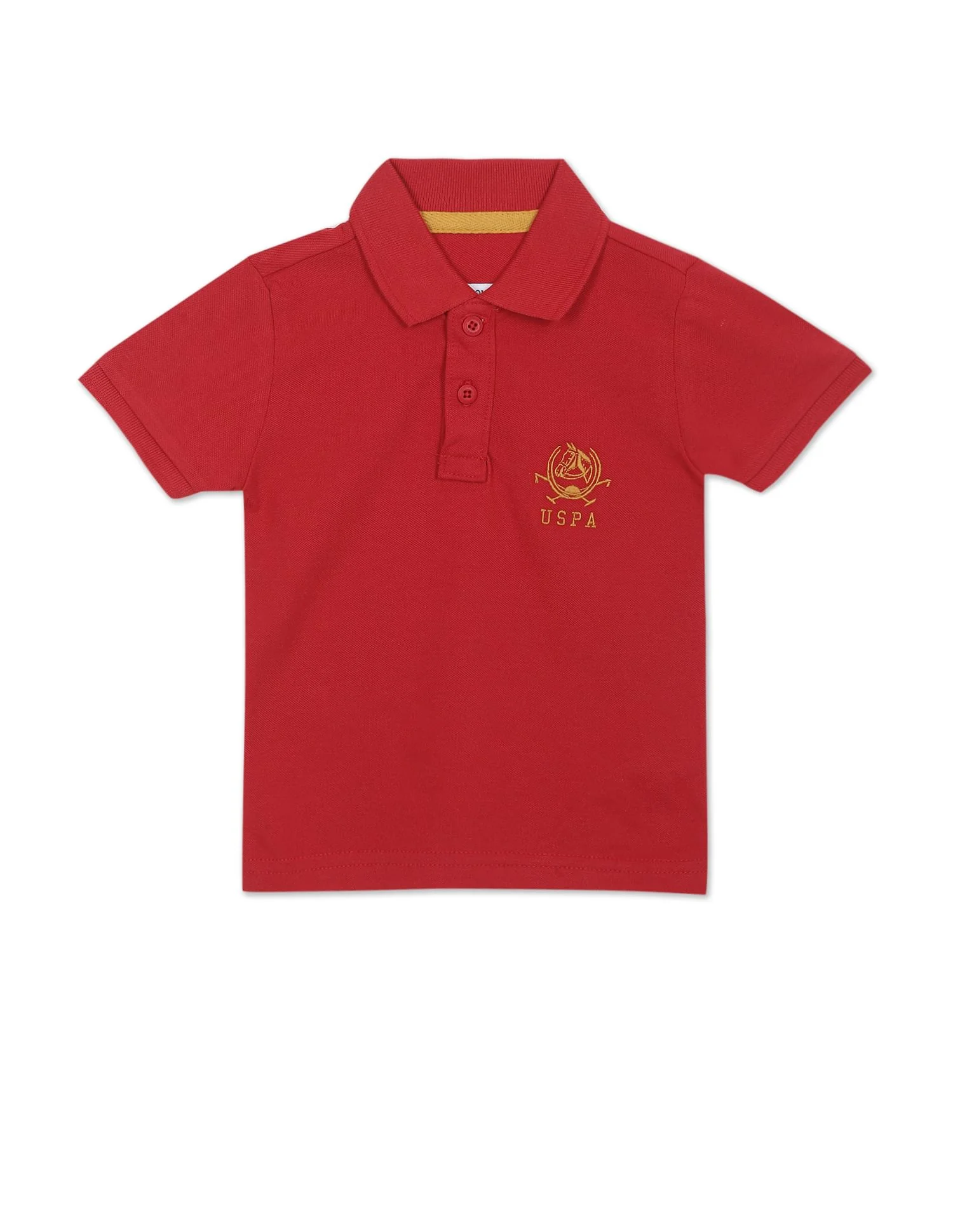 Pure Cotton Solid Pique Polo Shirt